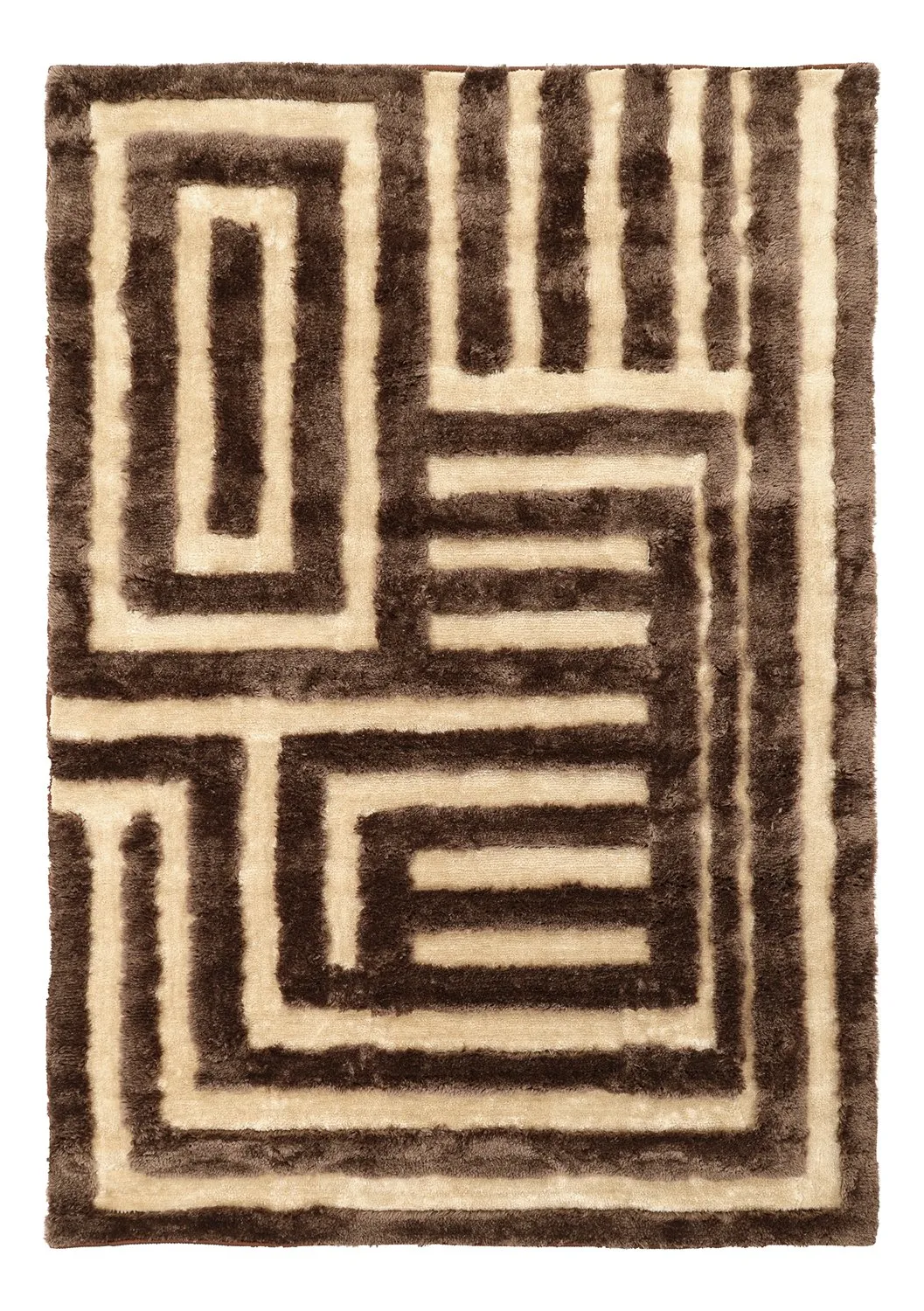 Tappeto A Pelo Lungo - Karbala (beige/marrone)