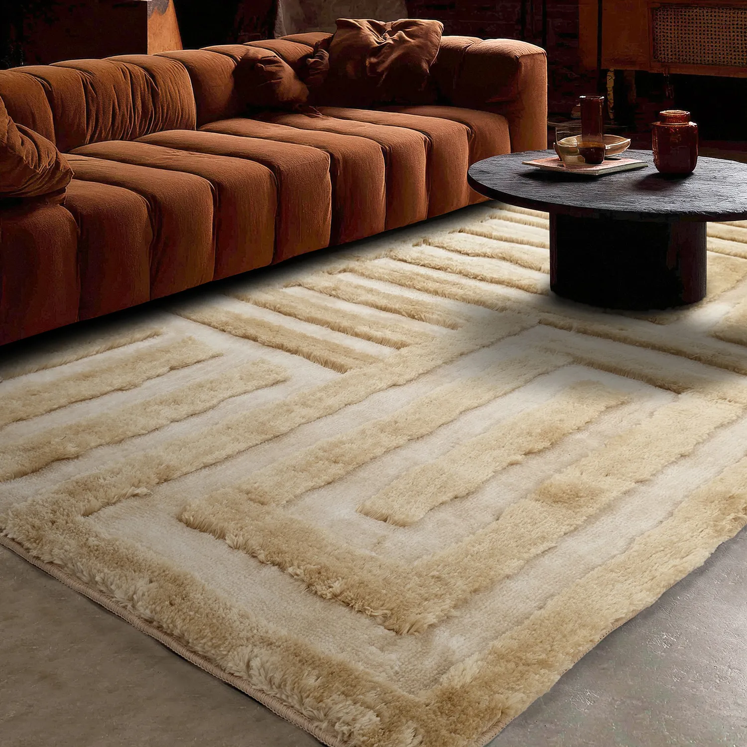 Tappeto A Pelo Lungo - Karbala (crema/beige)