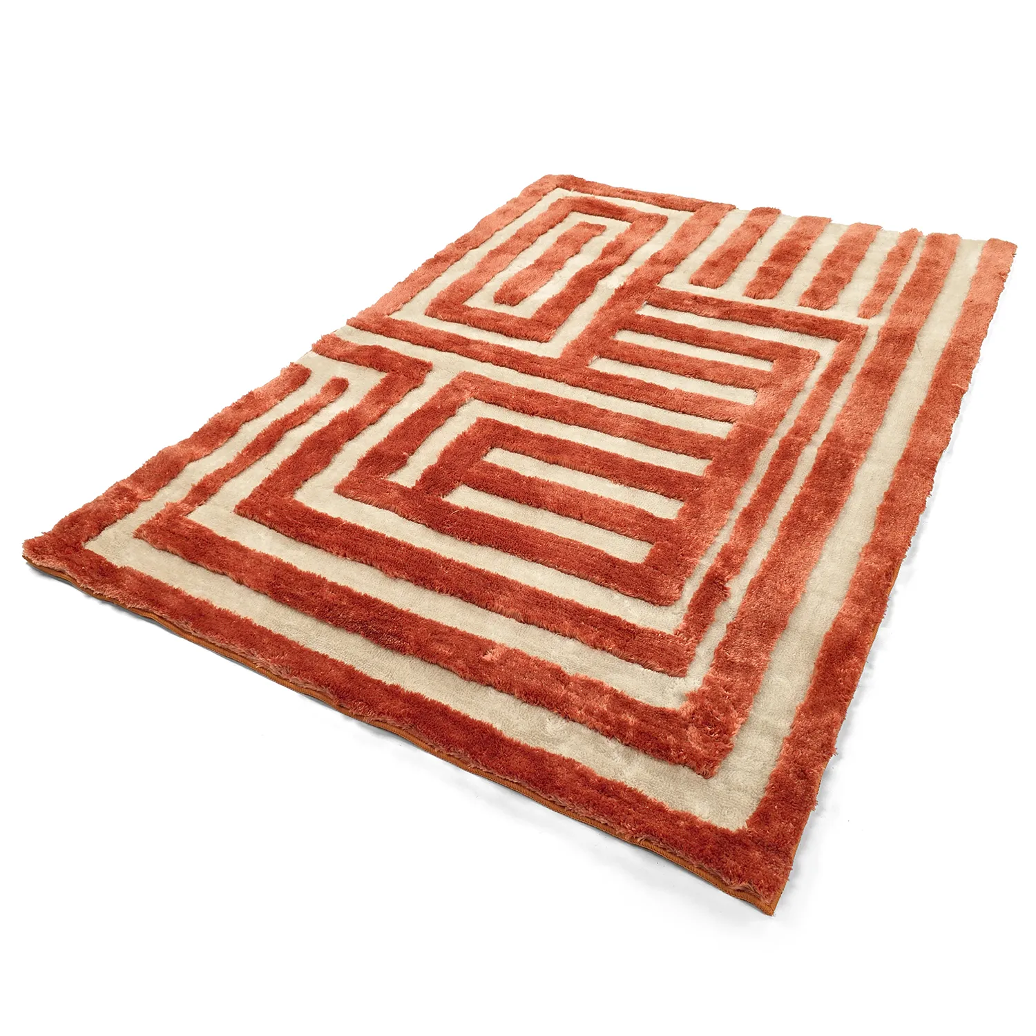 Tappeto A Pelo Lungo - Karbala (crema/rosso)