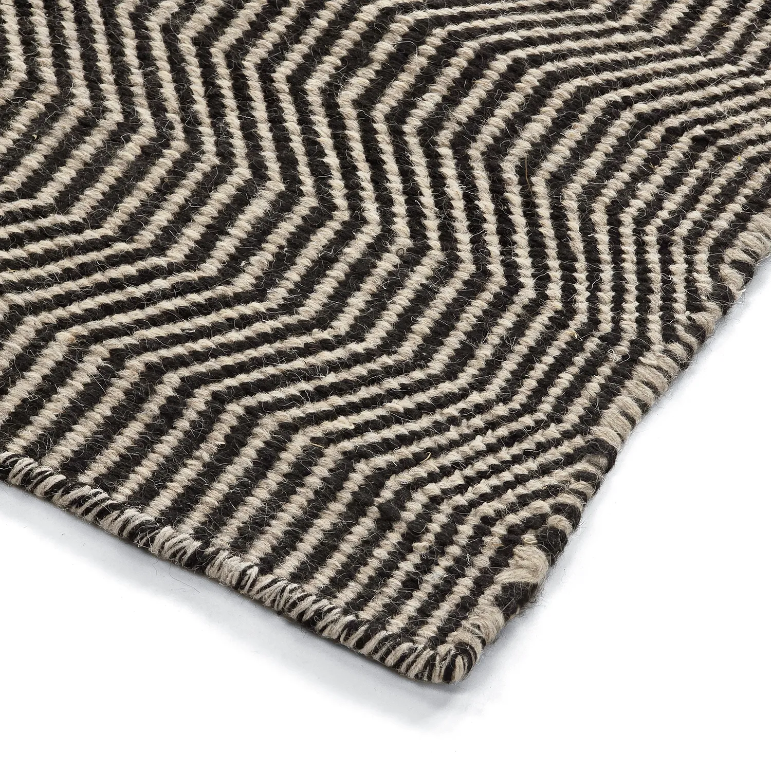 Tappeto In Lana - Larkana (beige/nero)