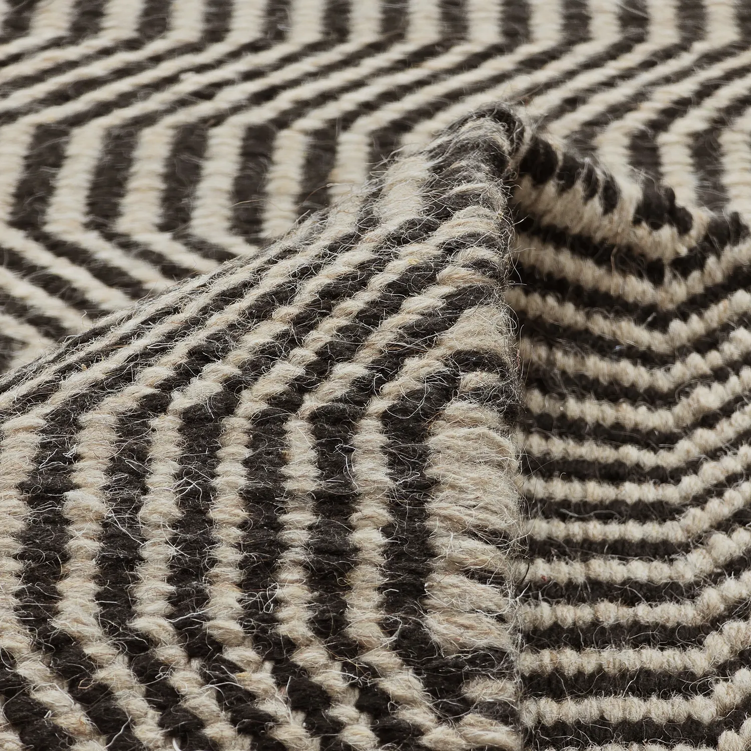 Tappeto In Lana - Larkana (beige/nero)