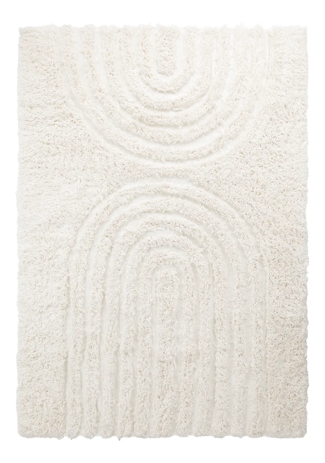 Tappeto A Pelo Lungo - Lindos Natural Cotton Shaggy (bianco)