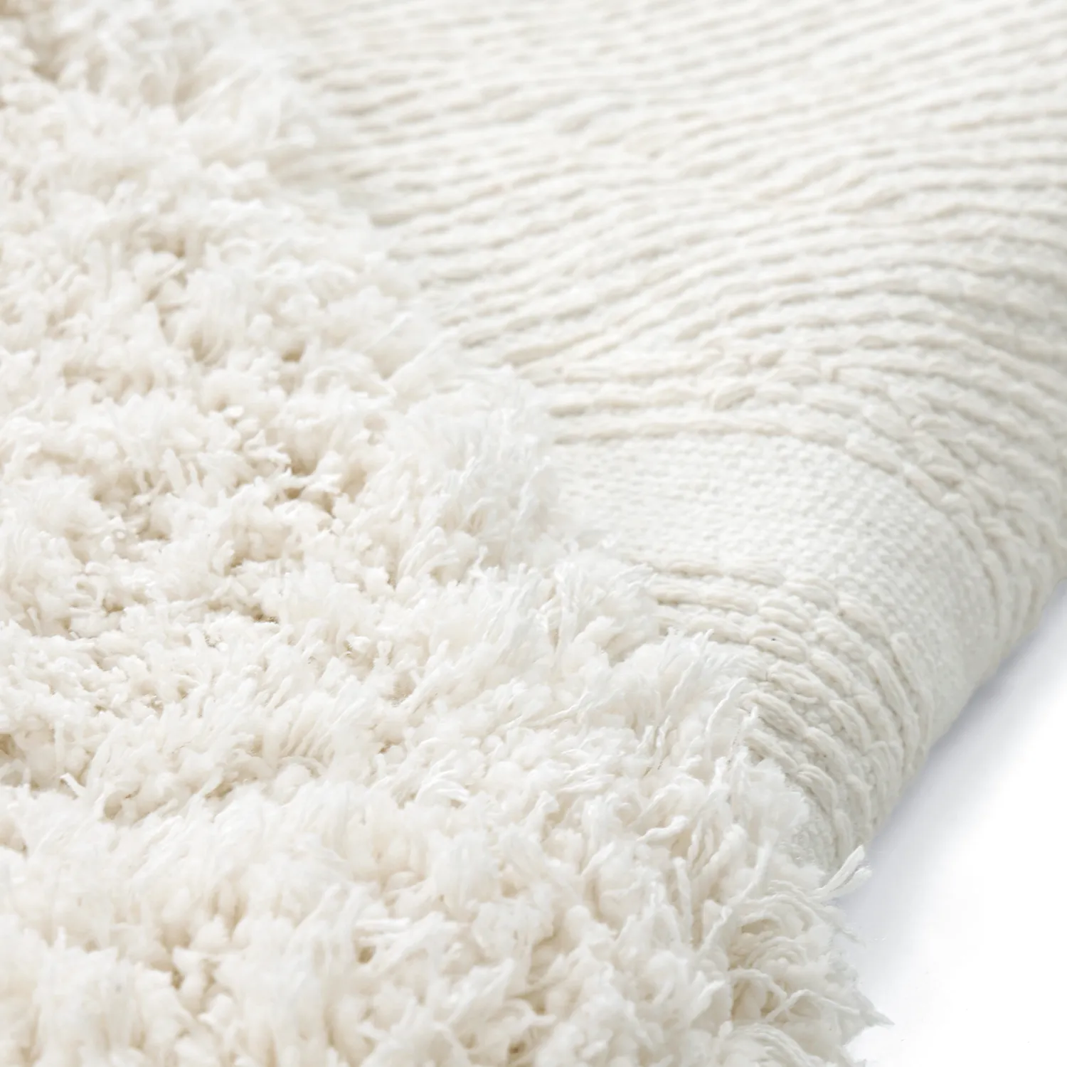 Tappeto A Pelo Lungo - Lindos Natural Cotton Shaggy (bianco)