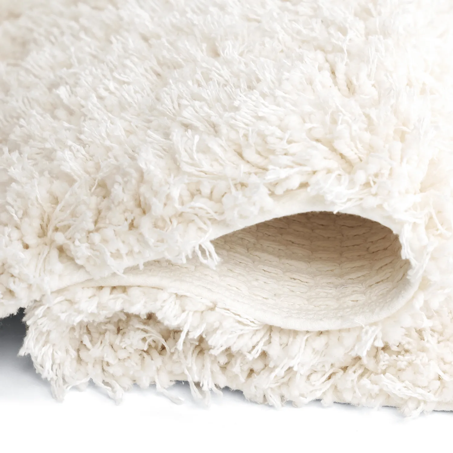 Tappeto A Pelo Lungo - Lindos Natural Cotton Shaggy (bianco)