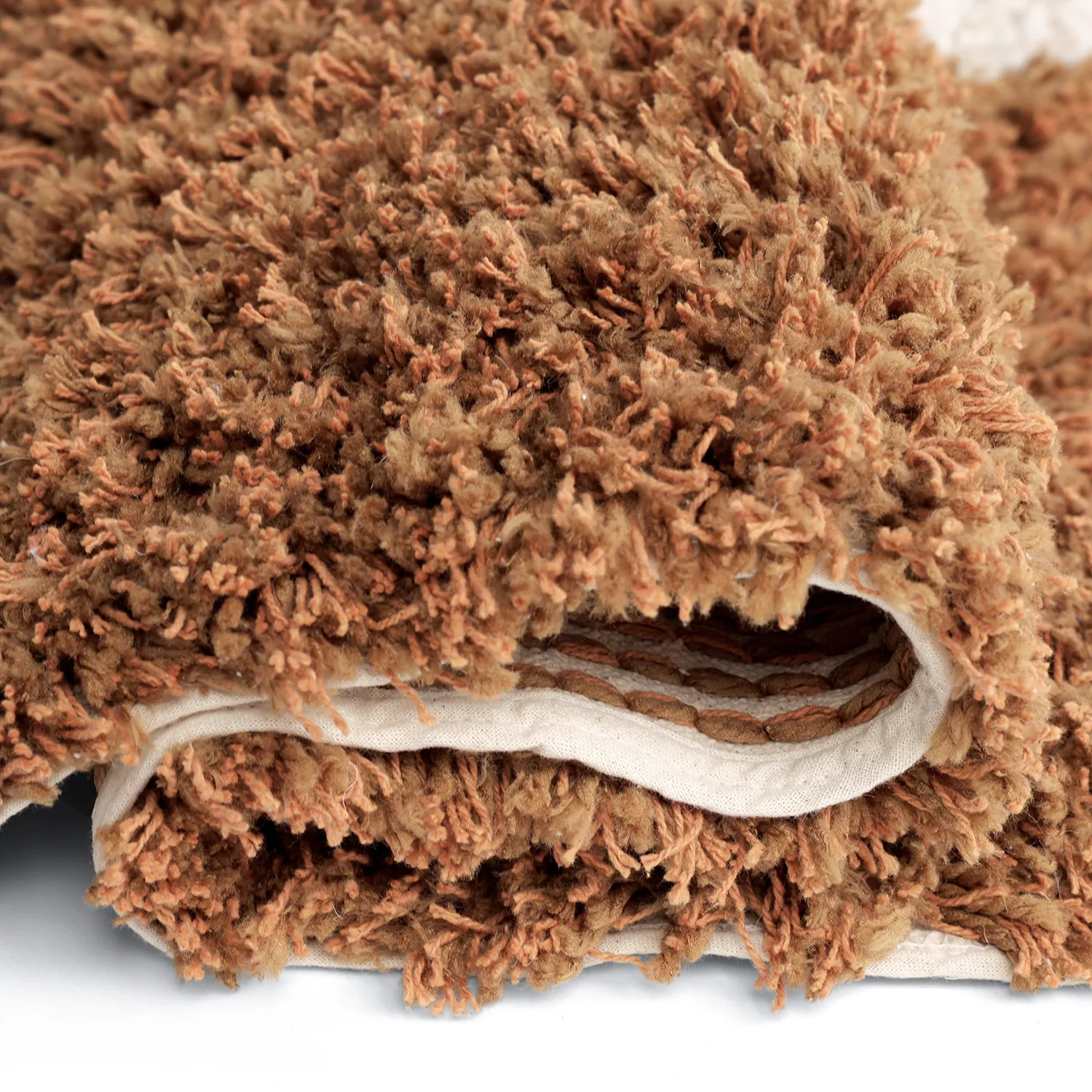Tappeto A Pelo Lungo - Kalymnos Natural Cotton Shaggy (bianco sporco/ocra)