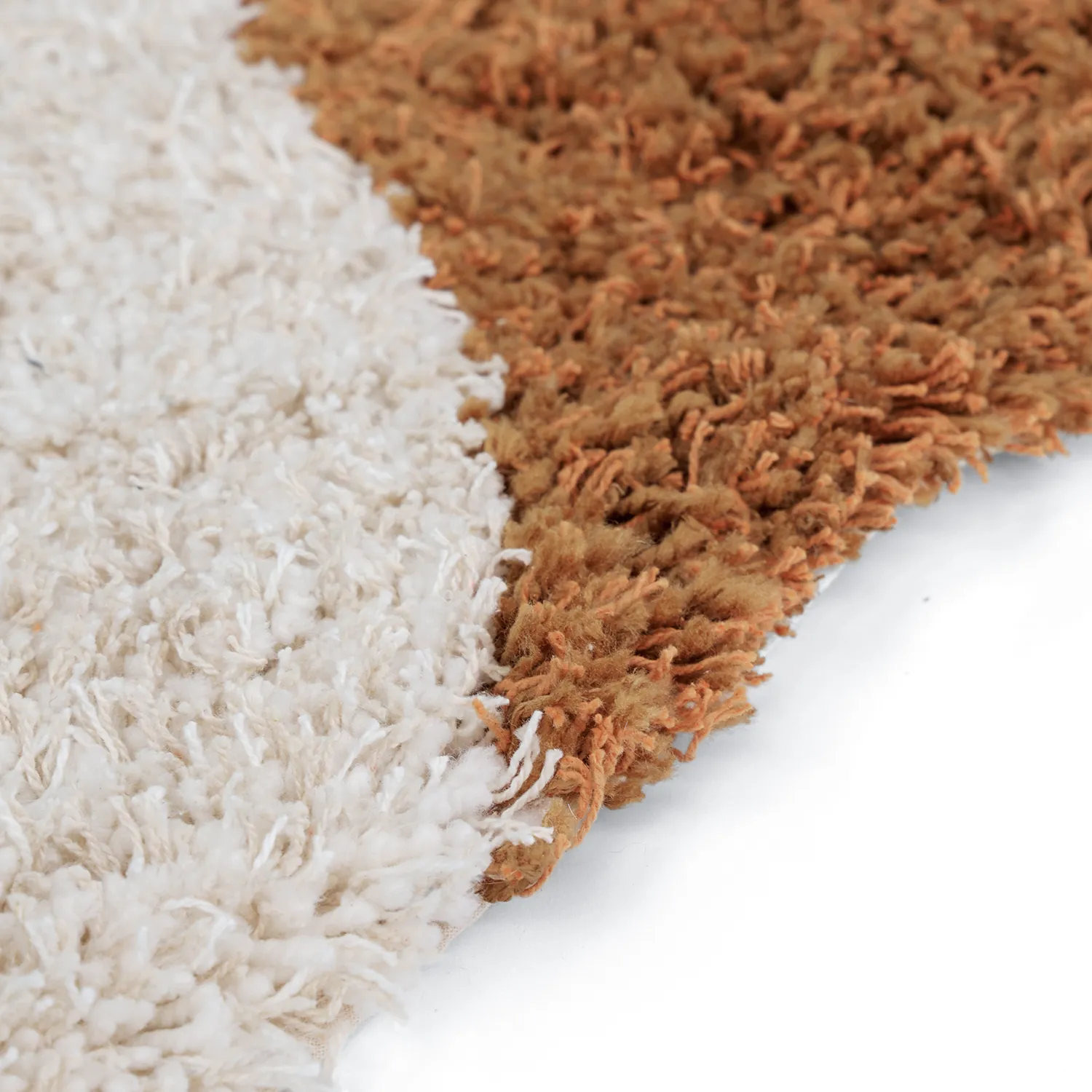 Tappeto A Pelo Lungo - Kalymnos Natural Cotton Shaggy (bianco sporco/ocra)