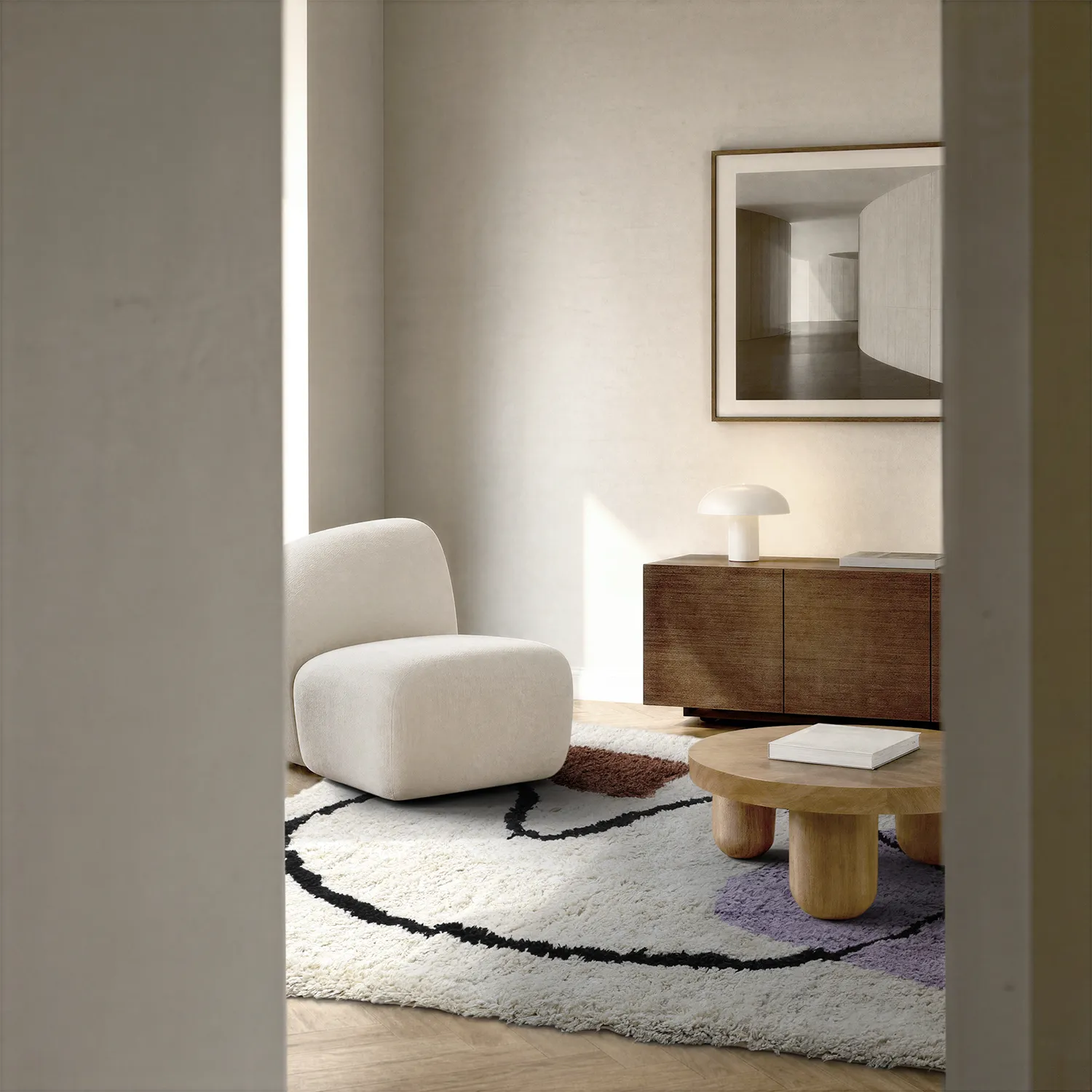 Tappeto A Pelo Lungo - Naousa Natural Cotton Shaggy (multiplo)