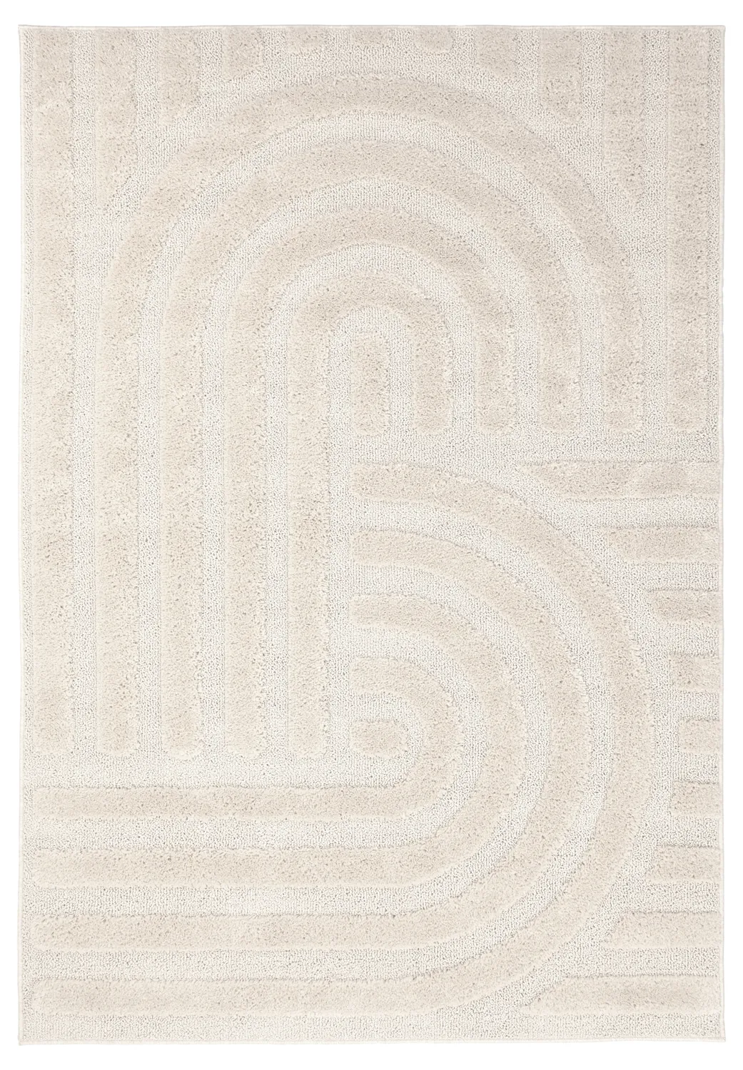 Tappeto A Pelo Lungo - Naha (bianco)