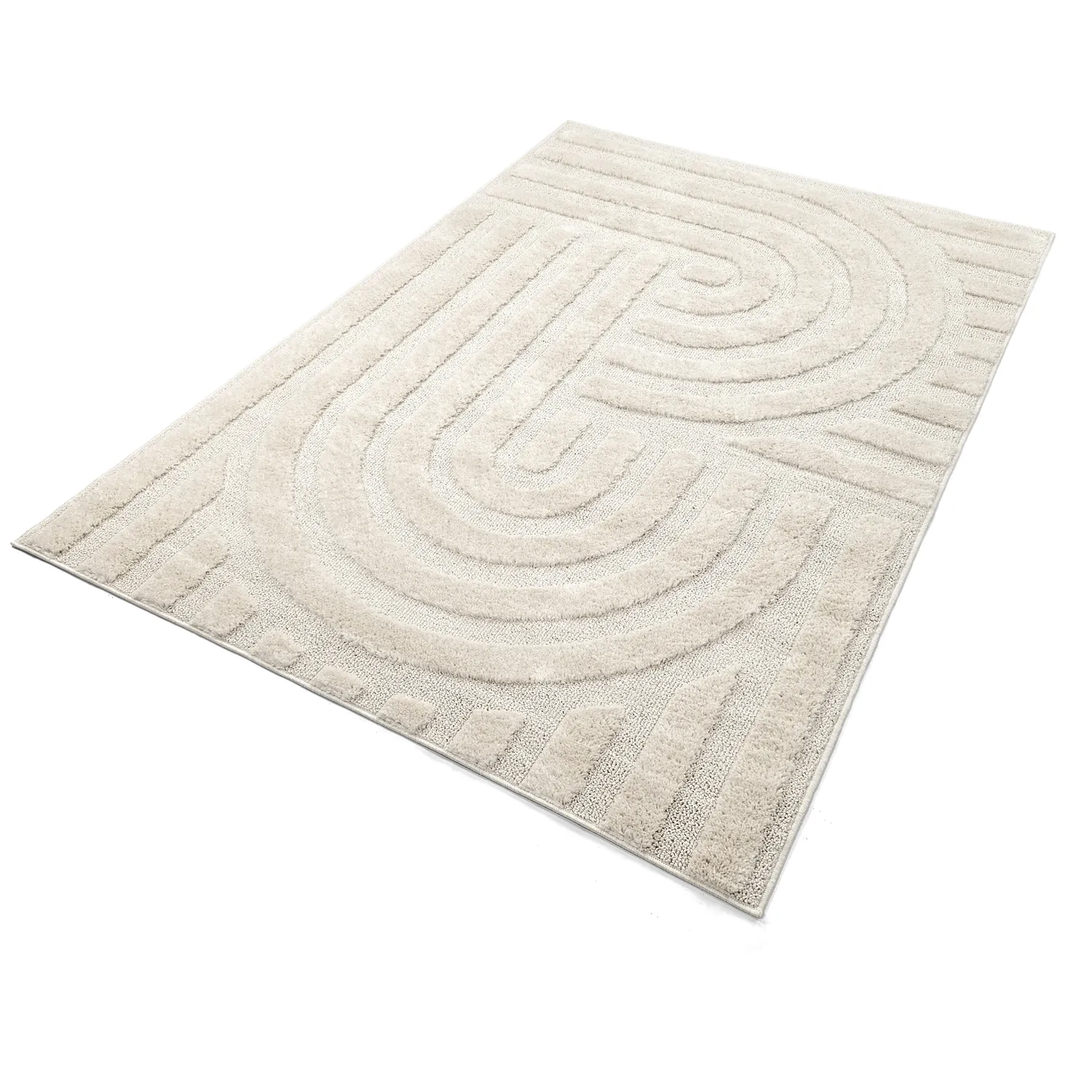 Tappeto A Pelo Lungo - Naha (bianco)
