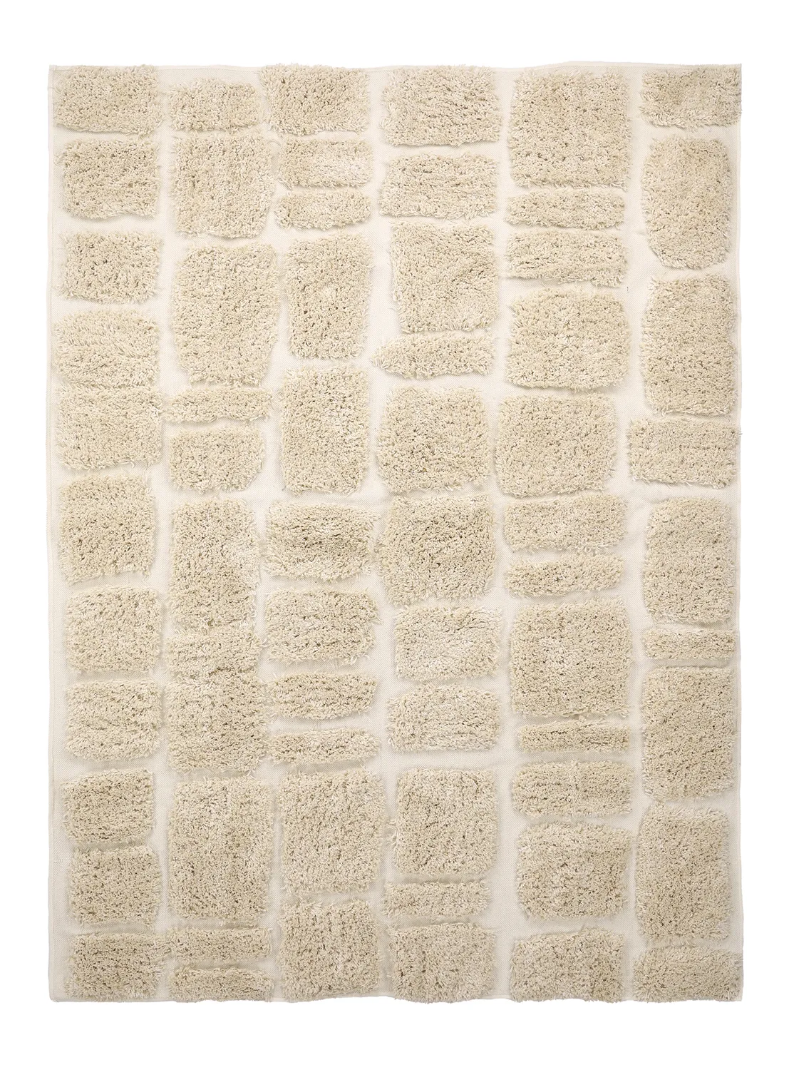 Tappeto A Pelo Lungo - Otranto Natural Cotton Shaggy (bianco)
