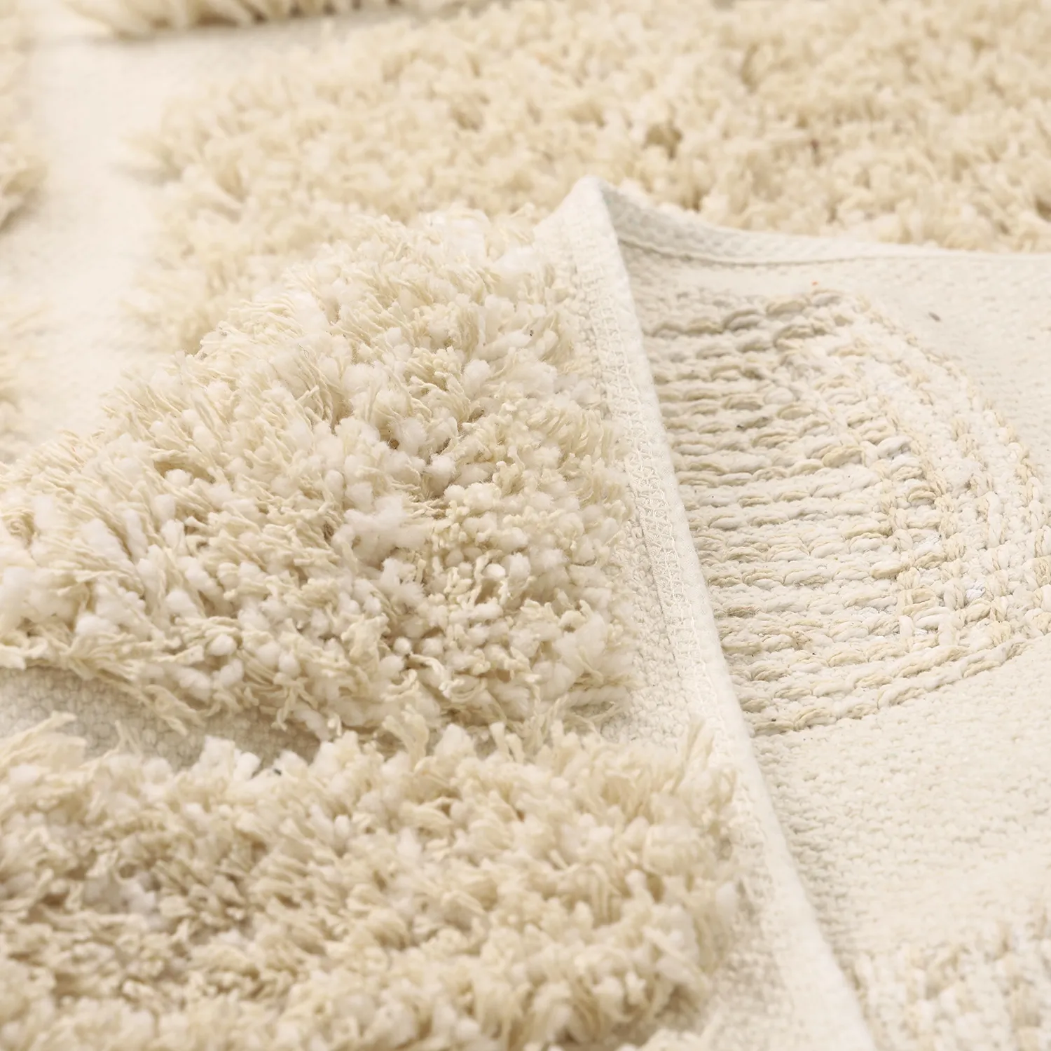 Tappeto A Pelo Lungo - Otranto Natural Cotton Shaggy (bianco)