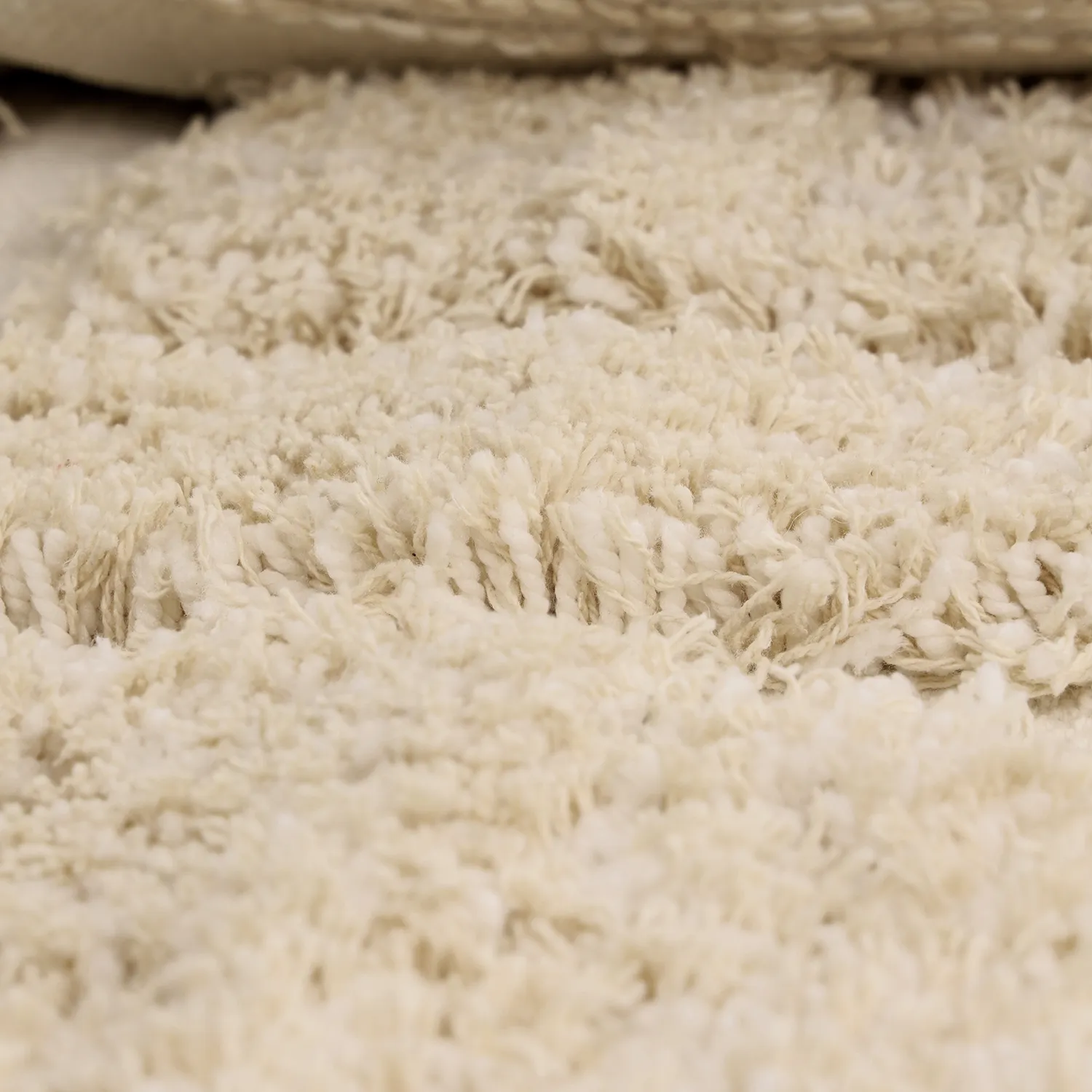 Tappeto A Pelo Lungo - Otranto Natural Cotton Shaggy (bianco)