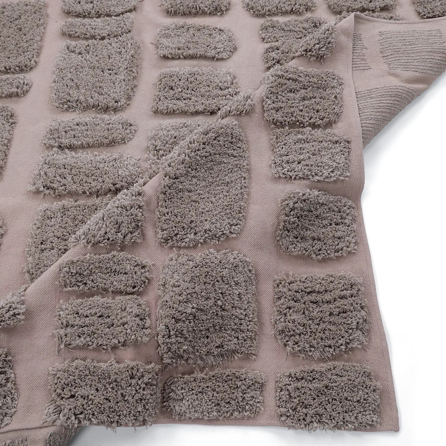 Tappeto A Pelo Lungo - Otranto Natural Cotton Shaggy (taupe)