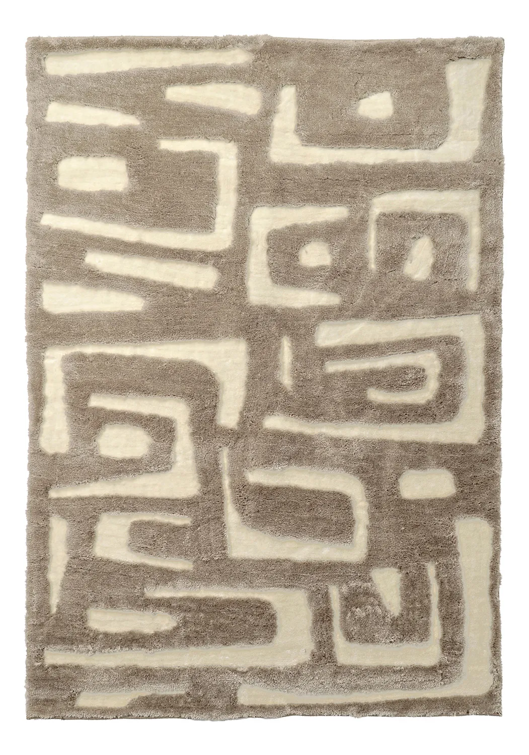 Tappeto A Pelo Lungo - Palmyra (beige/bianco)