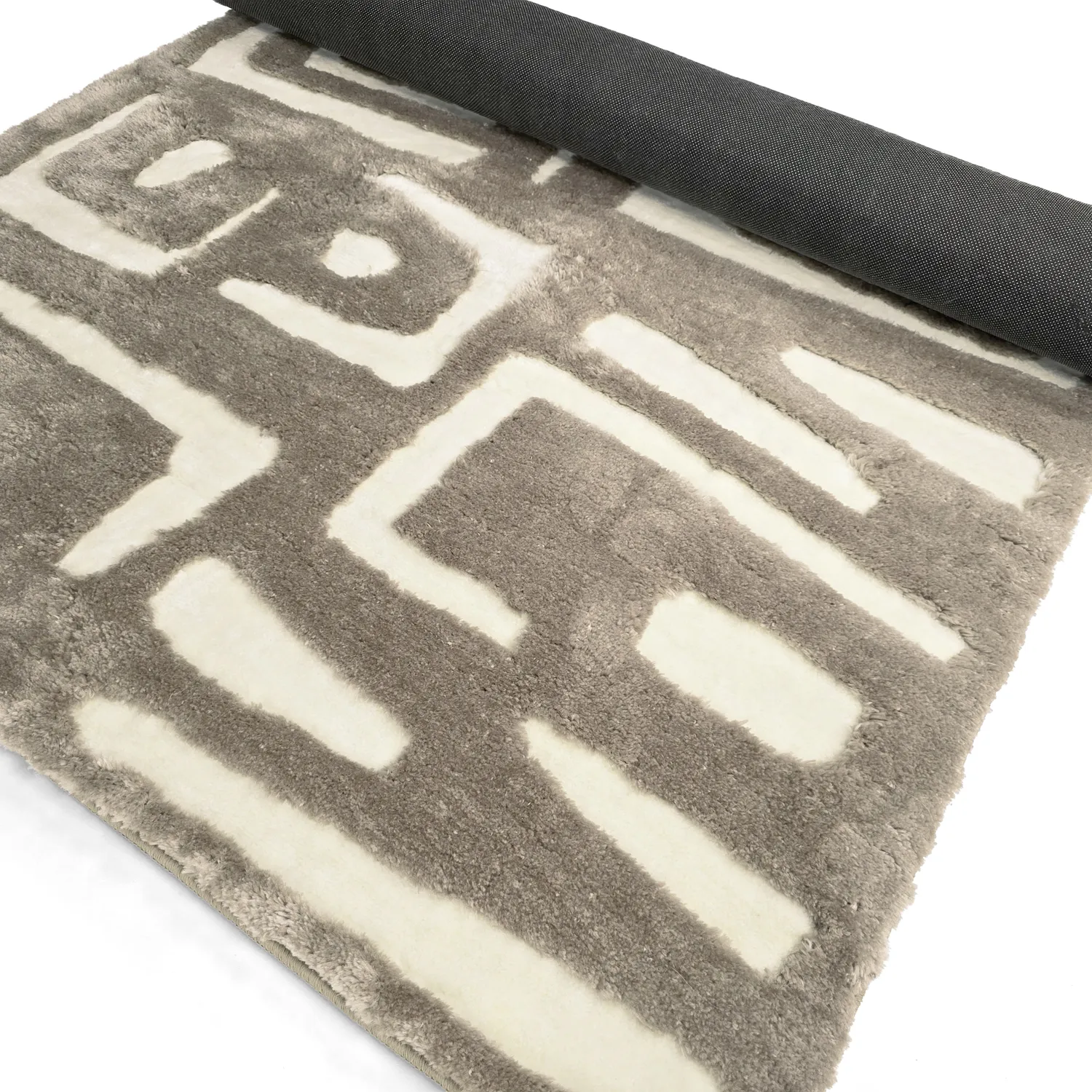 Tappeto A Pelo Lungo - Palmyra (beige/bianco)