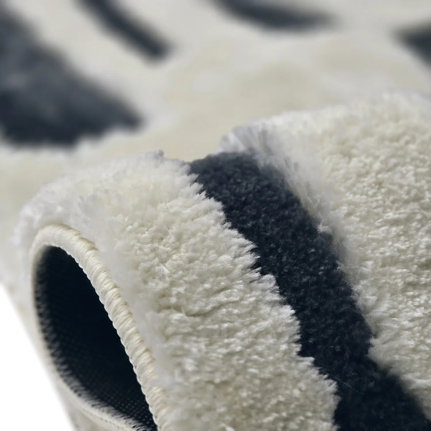 Tappeto A Pelo Lungo - Palmyra (bianco/blu navy)