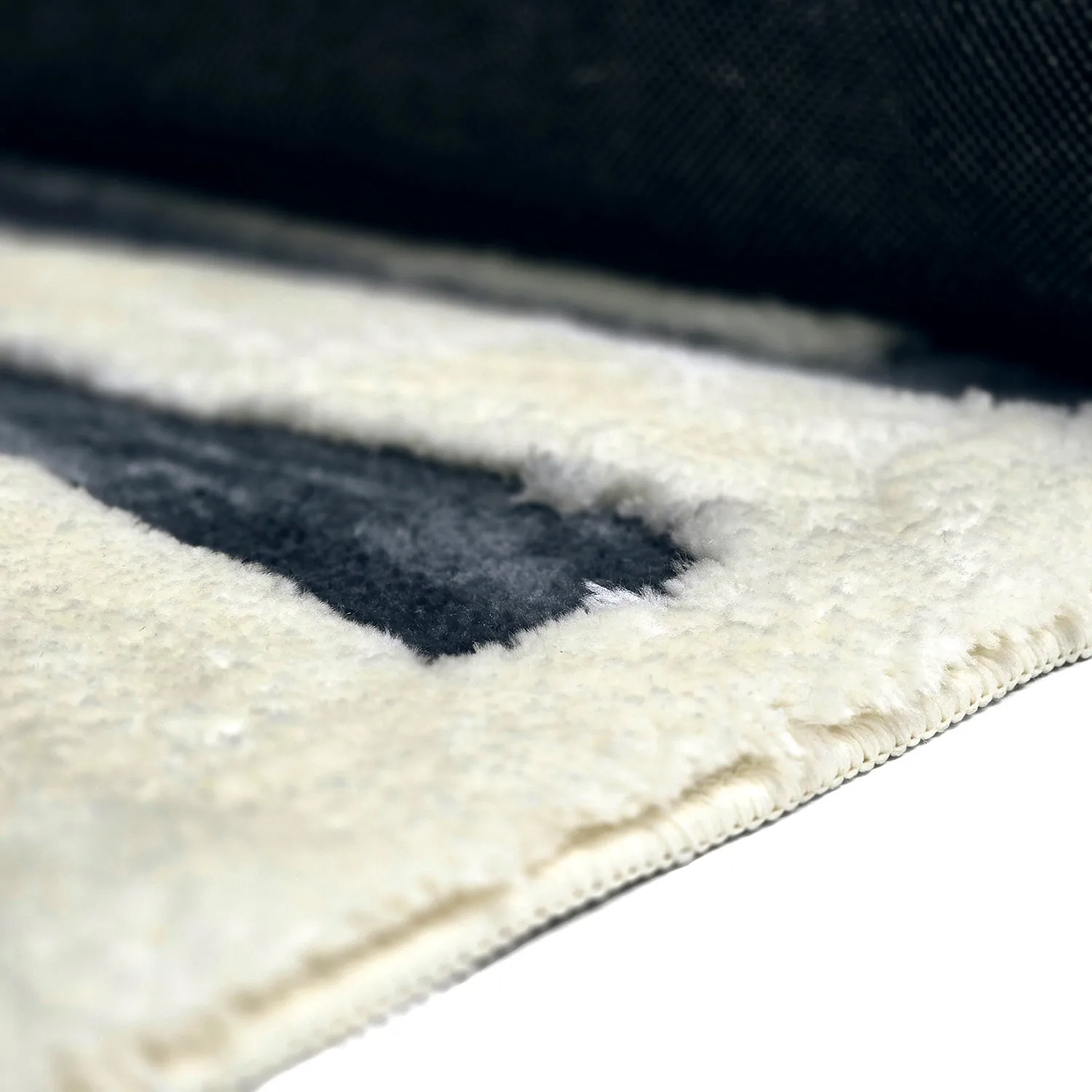 Tappeto A Pelo Lungo - Palmyra (bianco/blu navy)