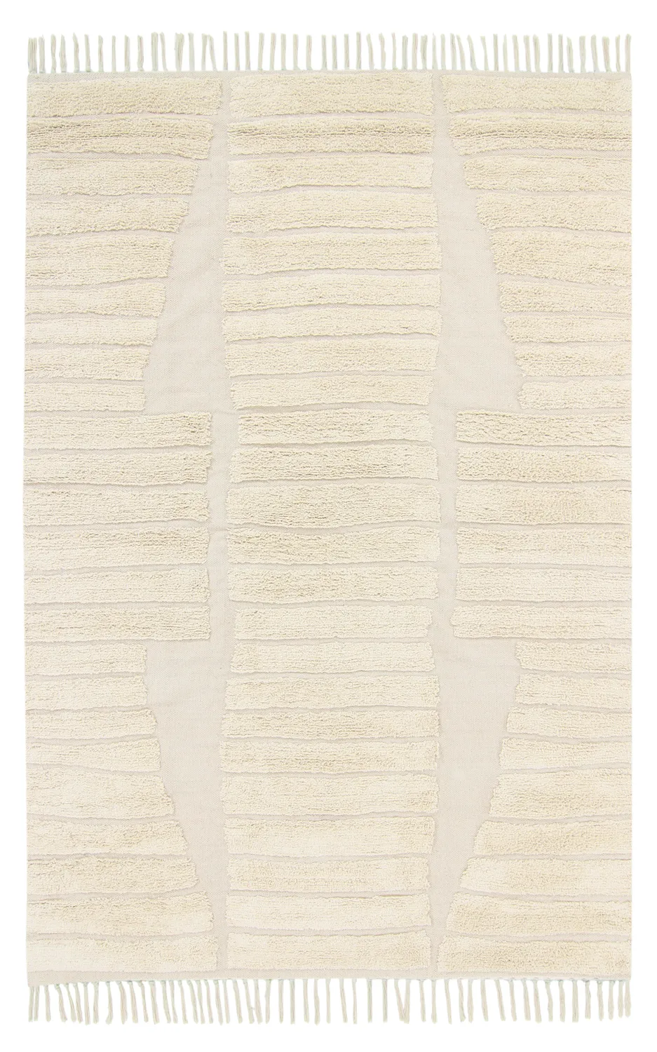 Tappeto A Pelo Lungo - Rani Natural Cotton Shaggy (beige)