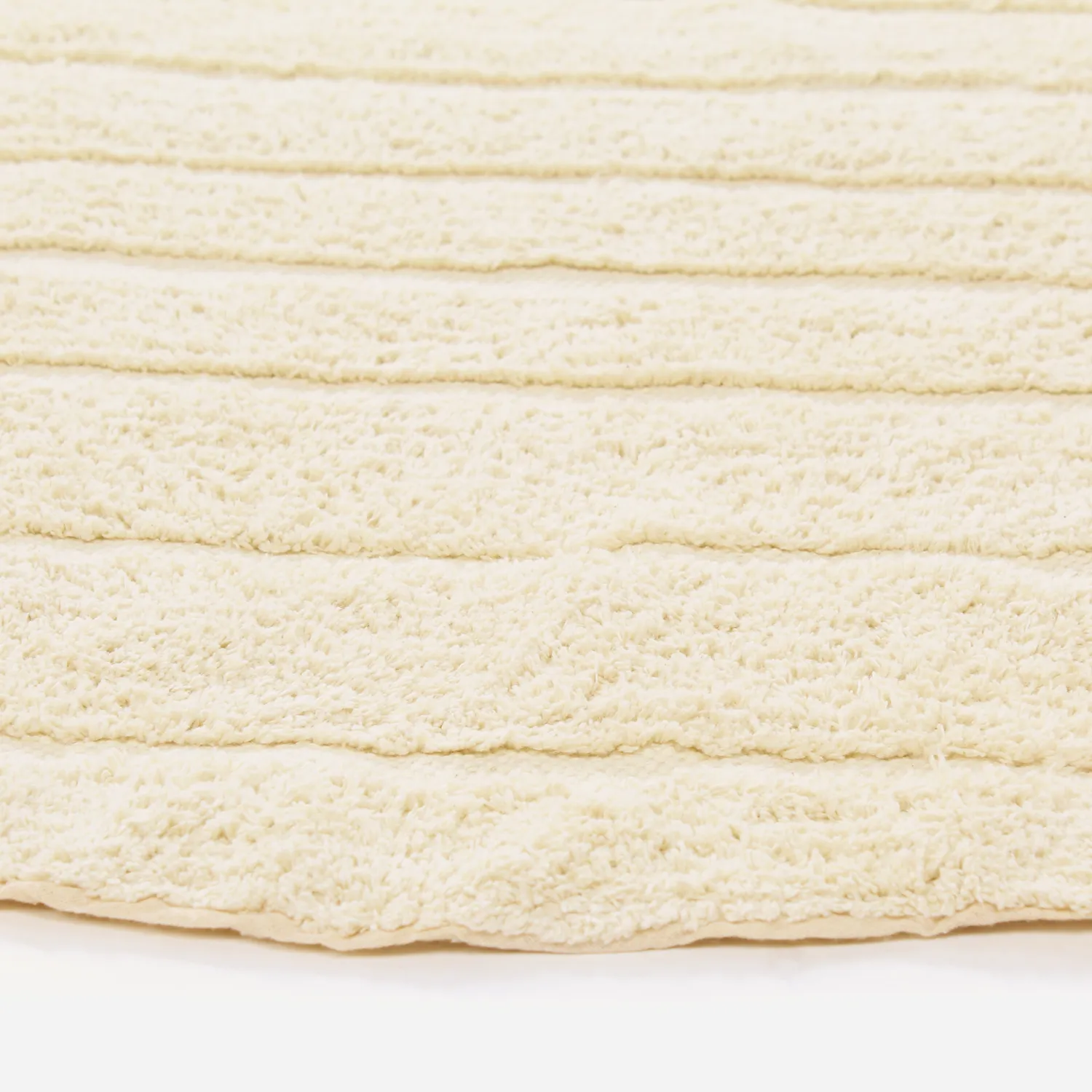Tappeto rotondo - Rani Natural Cotton Shaggy (beige)