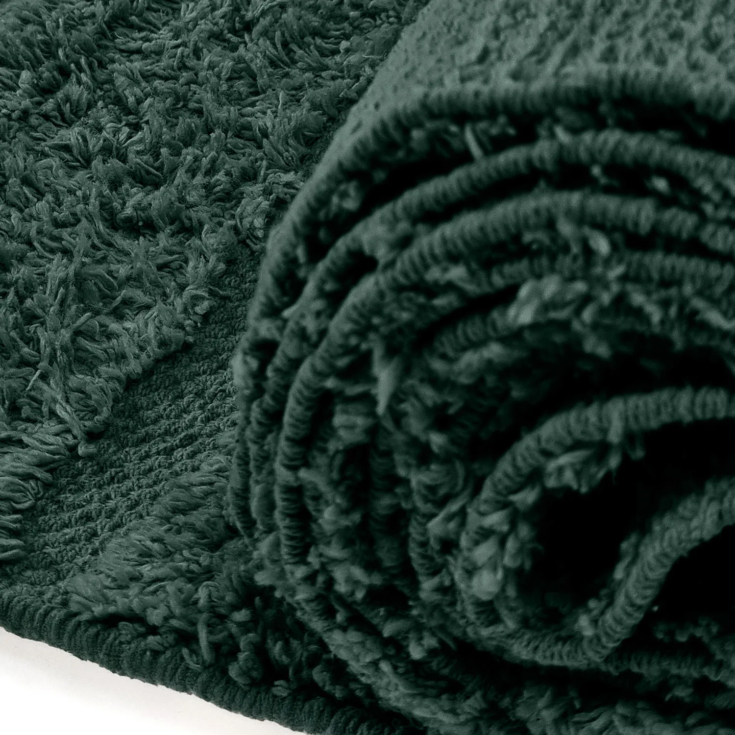 Tappeto A Pelo Lungo - Rani Natural Cotton Shaggy (verde)