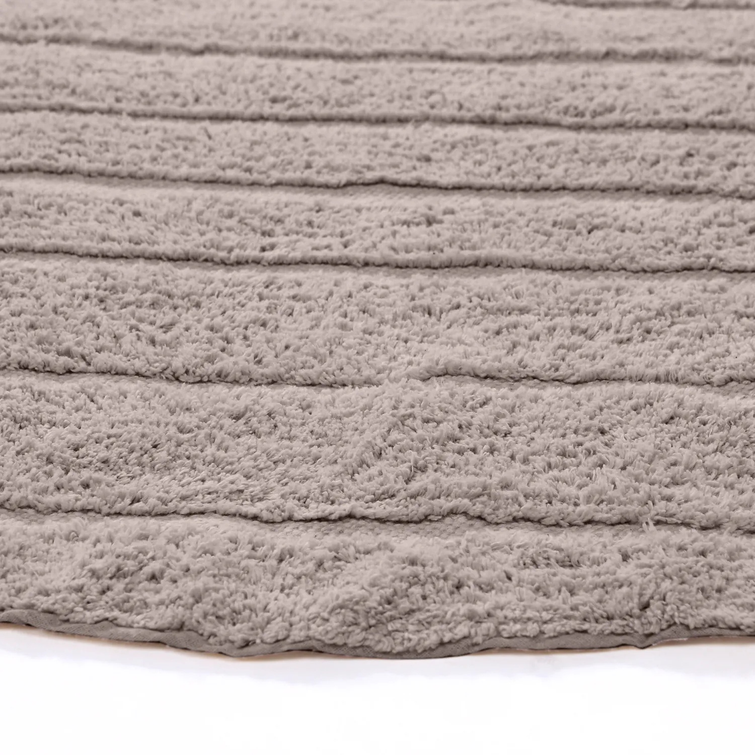 Tappeto rotondo - Rani Natural Cotton Shaggy (tortora)