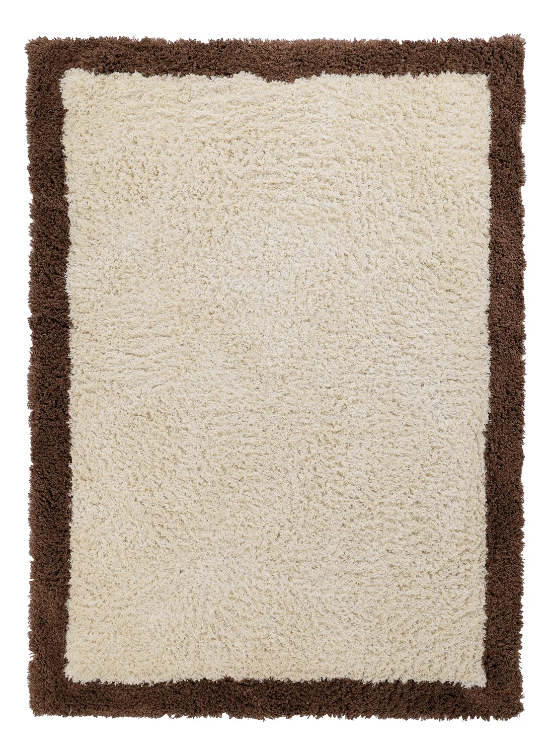 Tappeto A Pelo Lungo - Sagres Natural Cotton Shaggy (bianco sporco/marrone)
