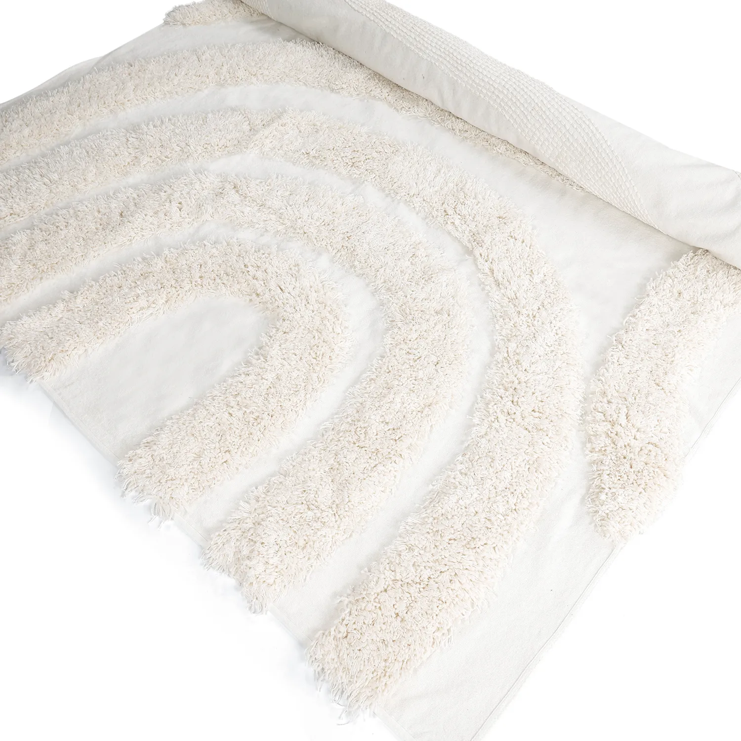 Tappeto A Pelo Lungo - Sivota Natural Cotton Shaggy (bianco)