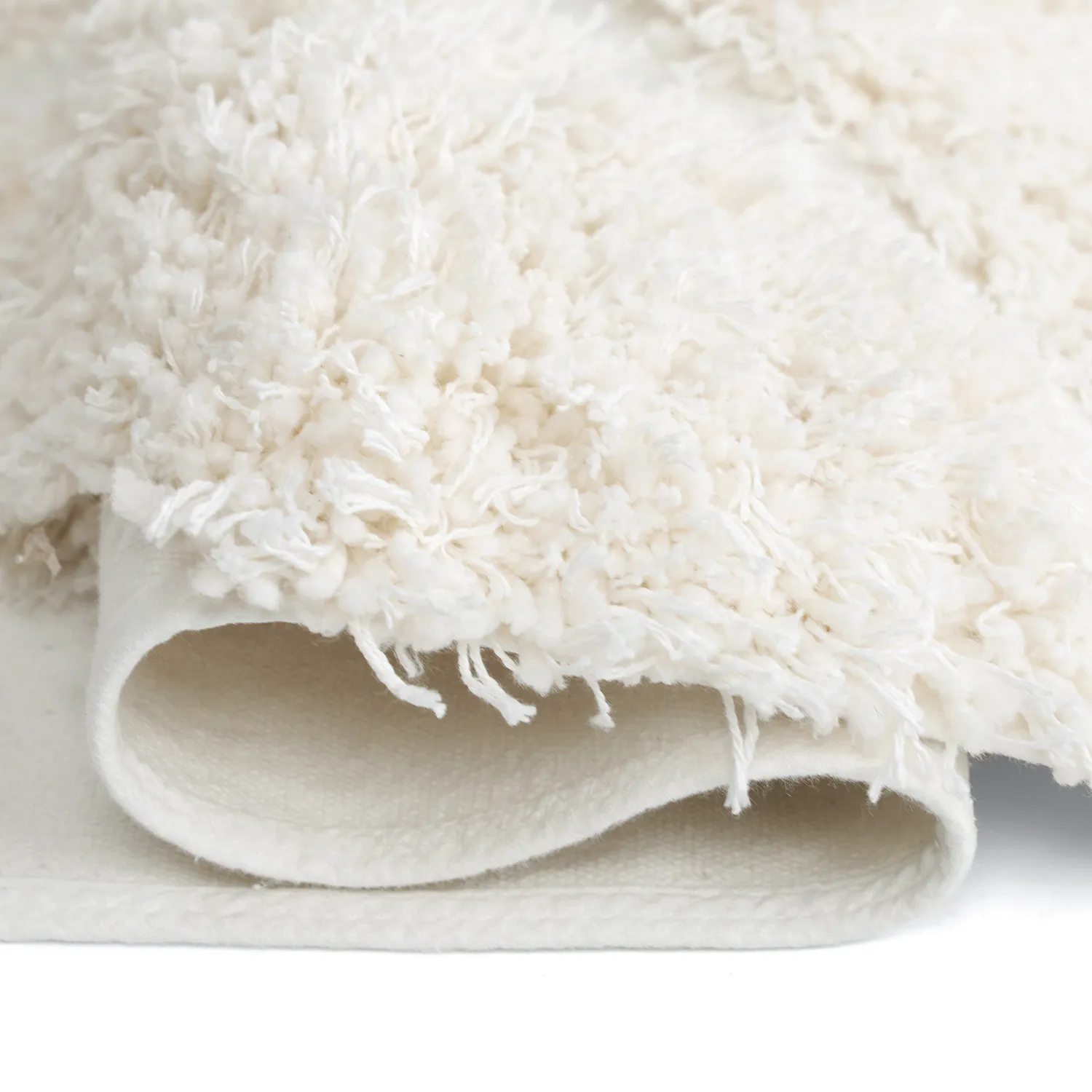 Tappeto A Pelo Lungo - Sivota Natural Cotton Shaggy (bianco)