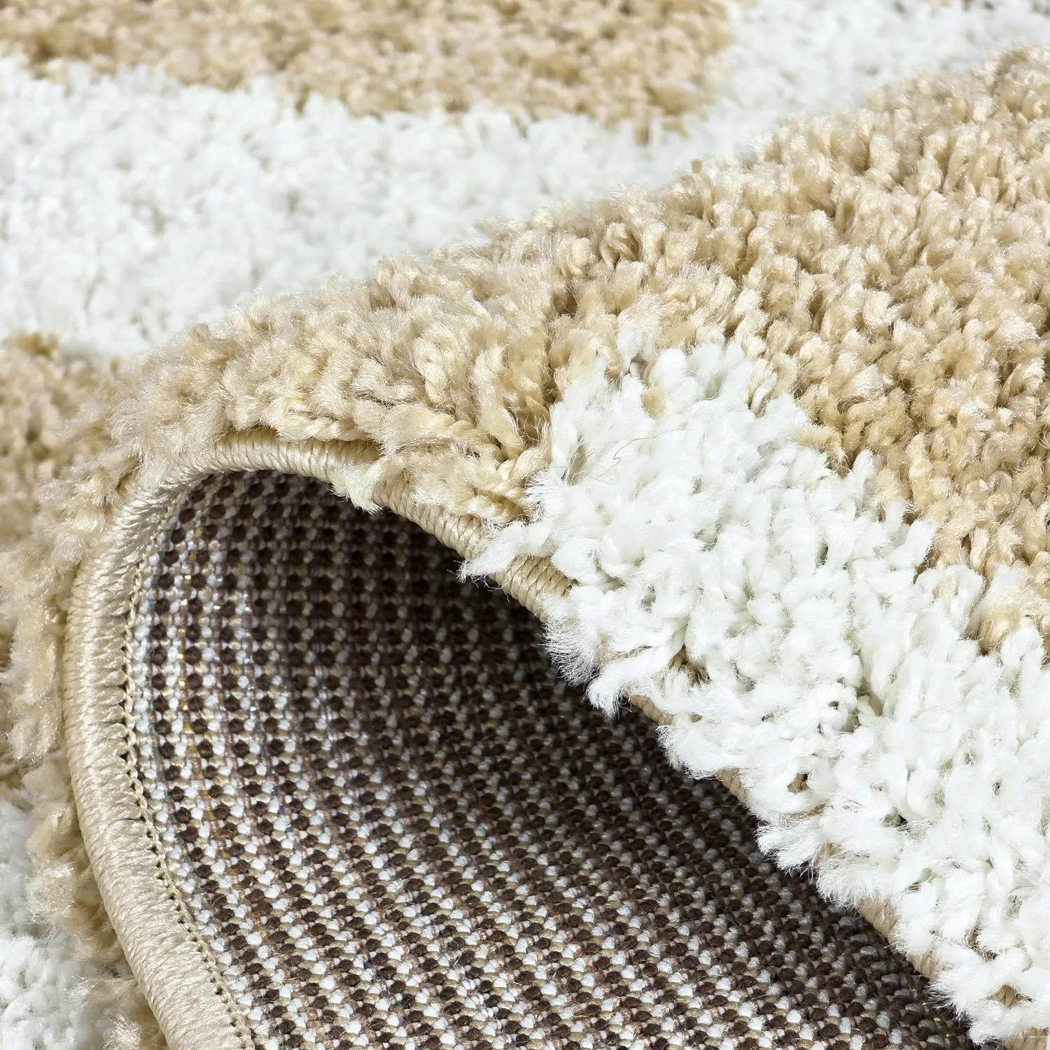 Tappeto A Pelo Lungo - Tamri (beige/bianco)