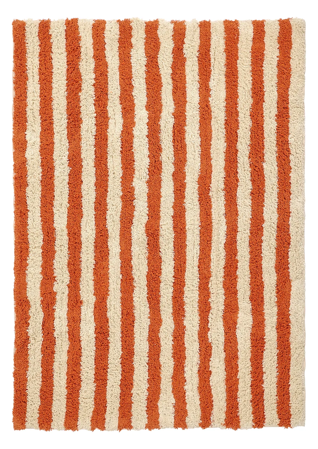 Tappeto A Pelo Lungo - Thira Stripe Cotton Shaggy (giallo chiaro/arancione chiaro)