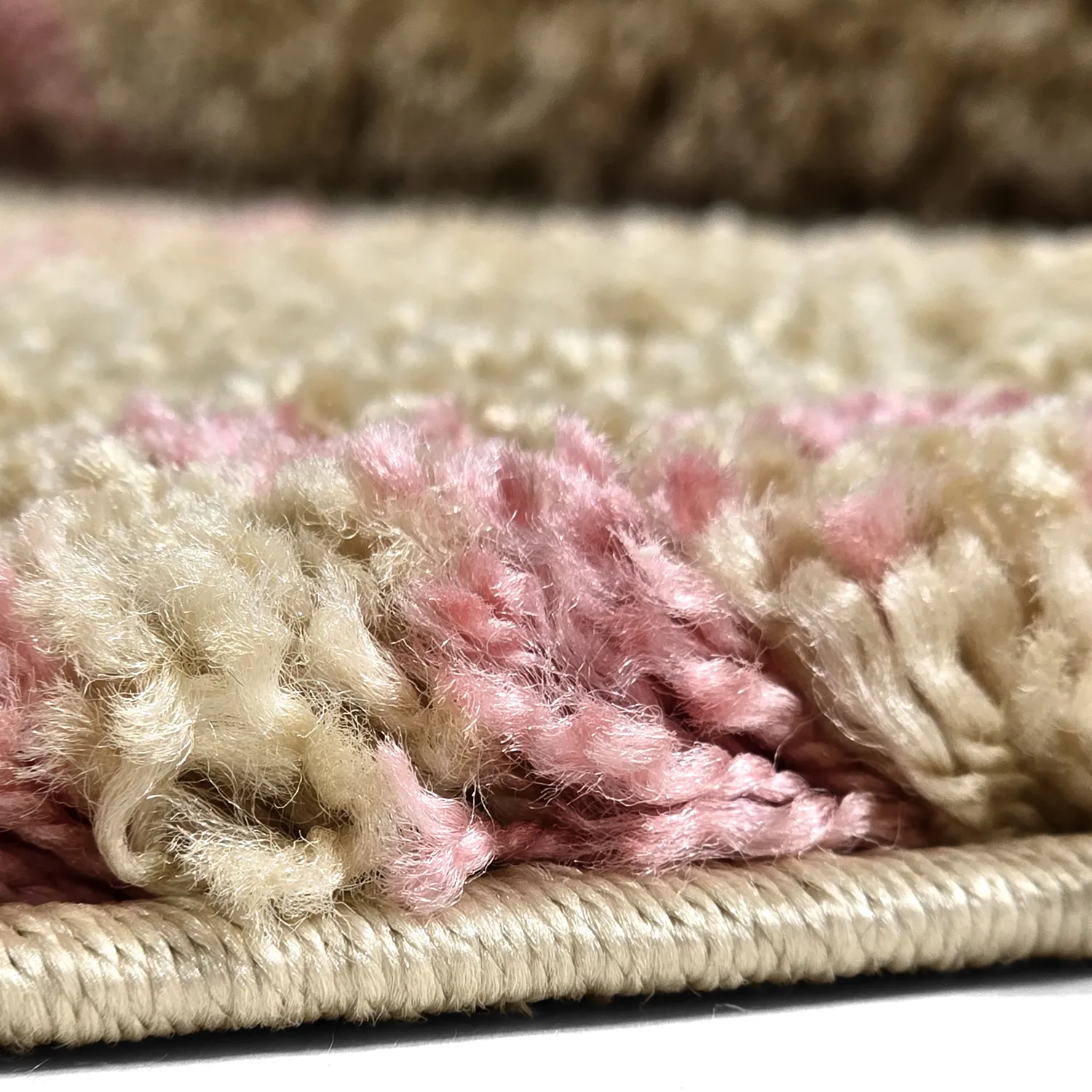 Tappeto A Pelo Lungo - Tiznit (beige/rosa)