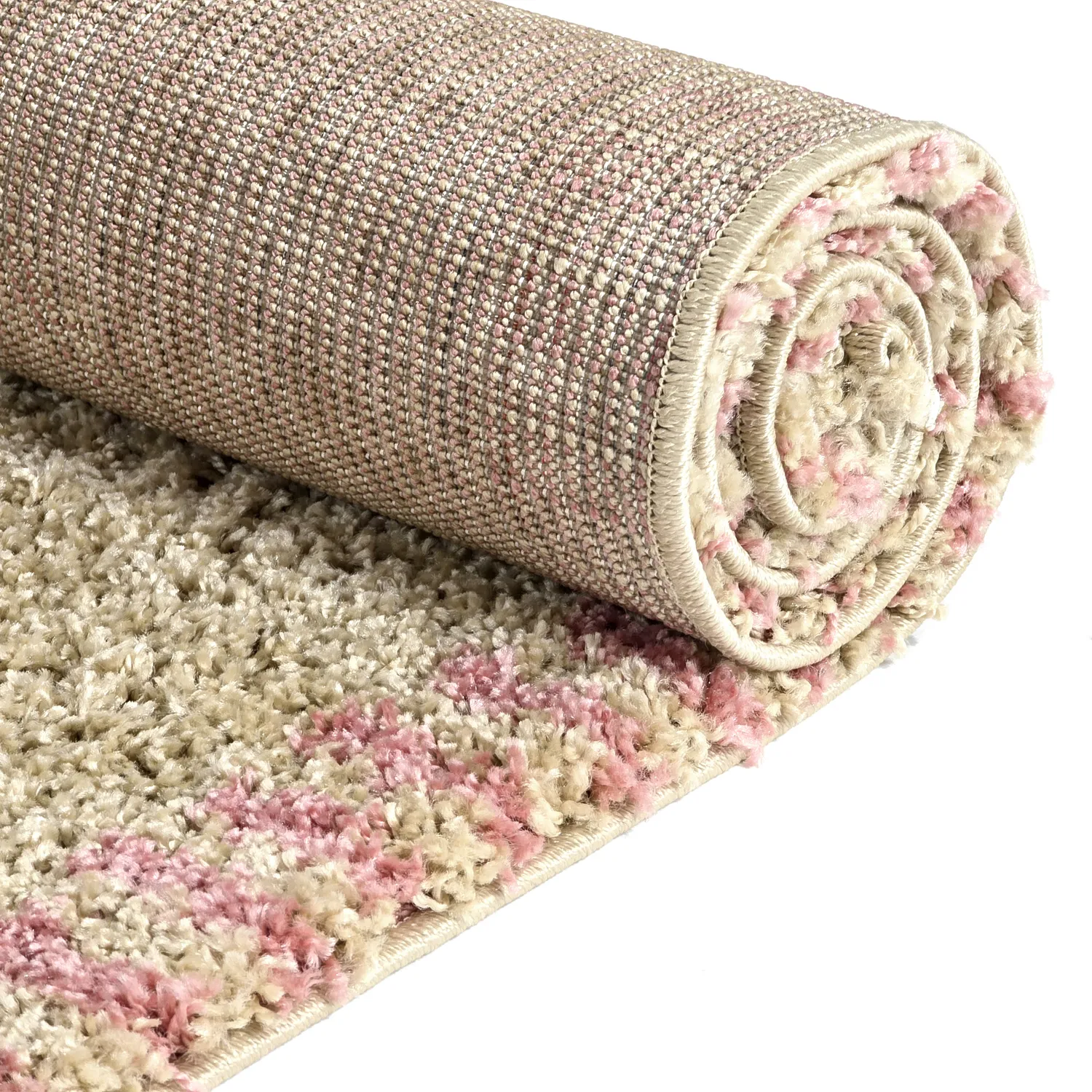 Tappeto A Pelo Lungo - Tiznit (beige/rosa)