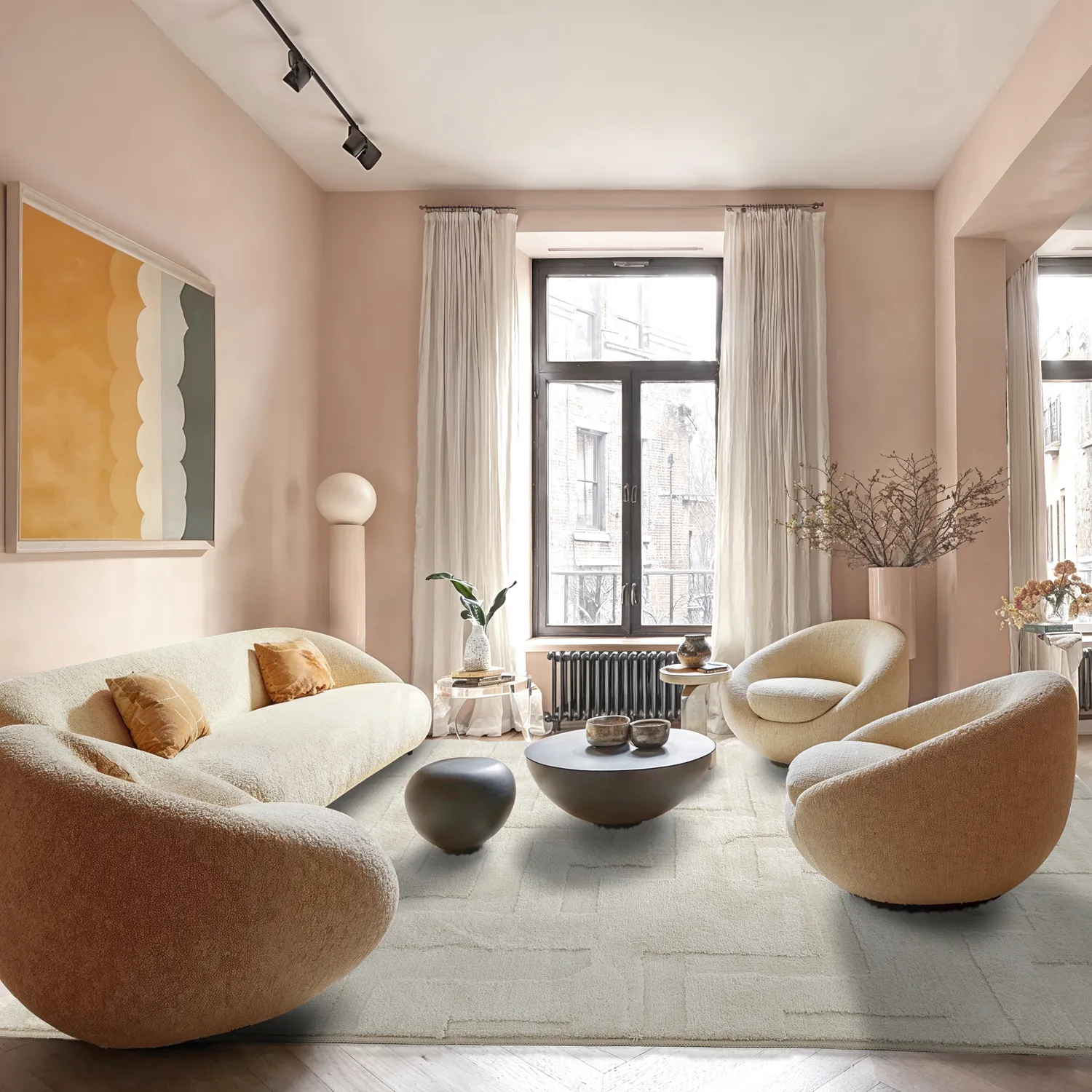 Tappeto A Pelo Lungo - Tripoli (beige)