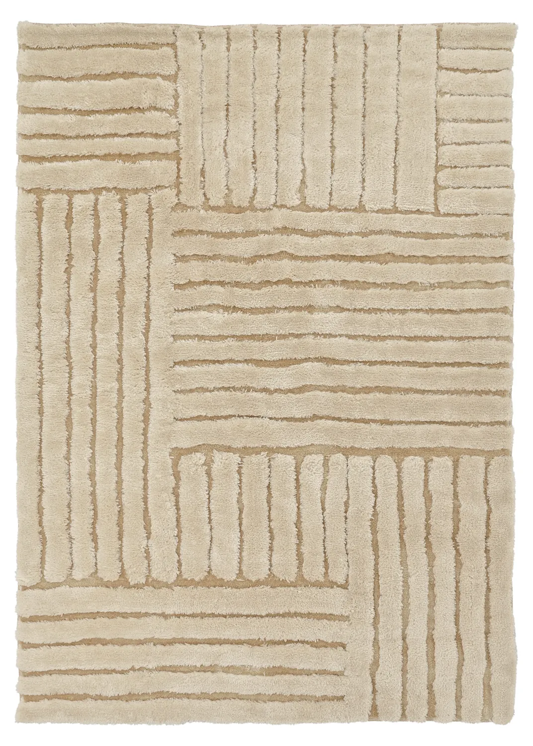 Tappeto A Pelo Lungo - Tyros (beige/crema)