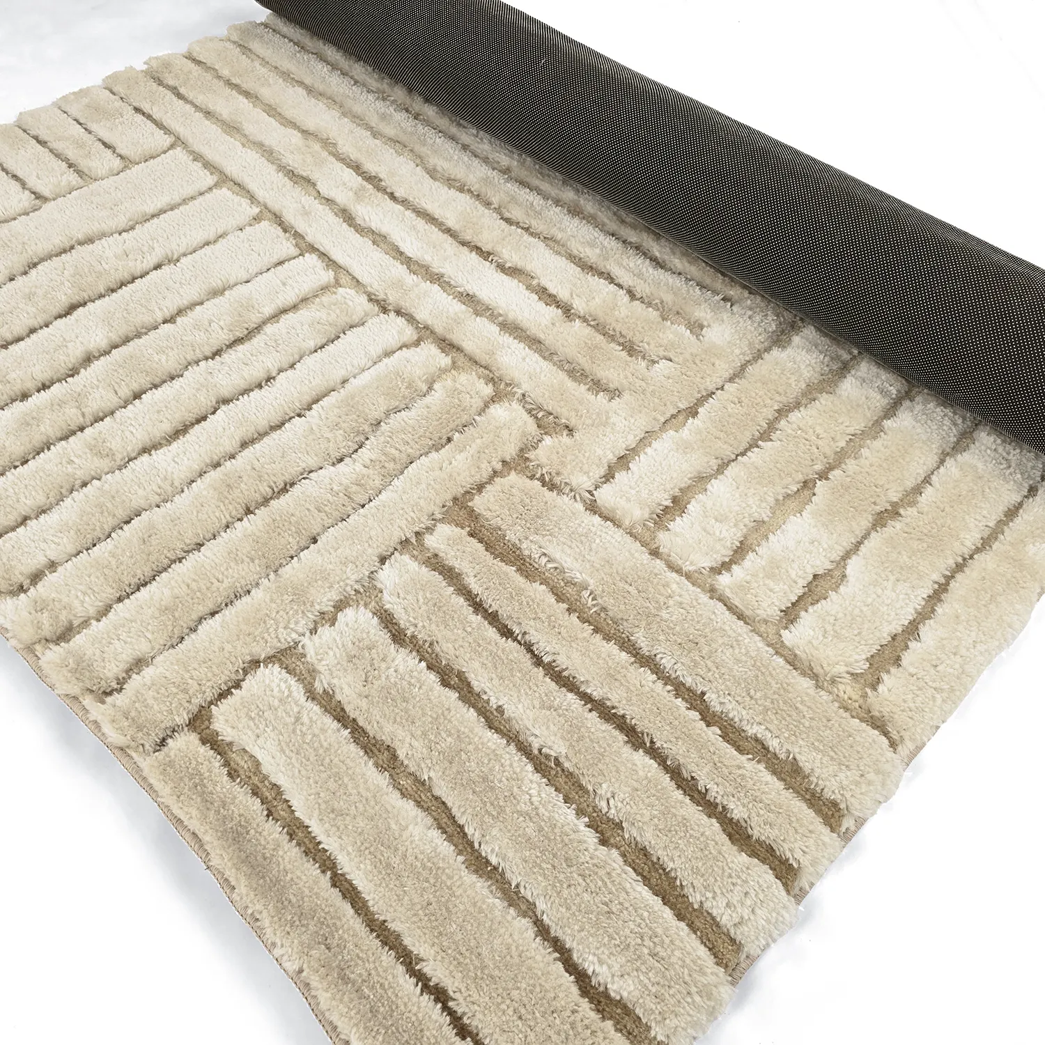 Tappeto A Pelo Lungo - Tyros (beige/crema)