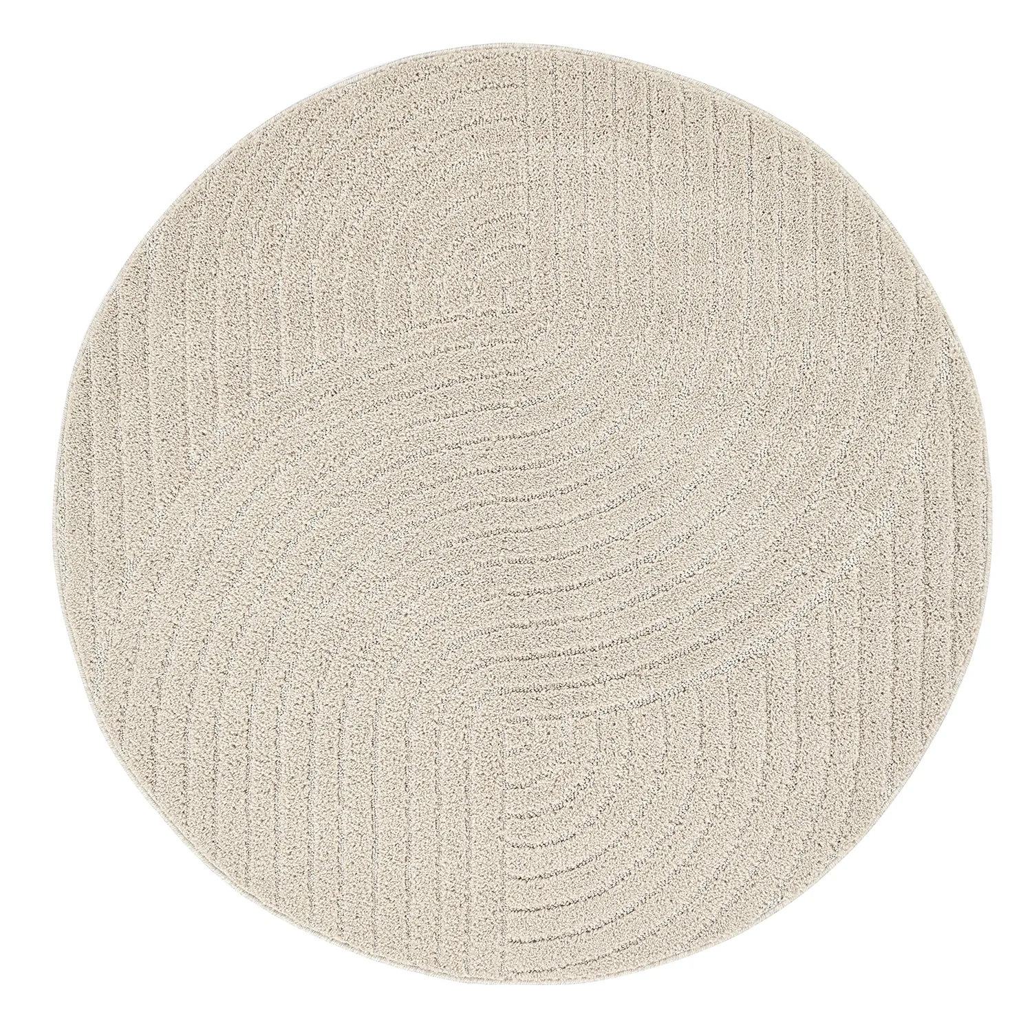 Tappeti rotondi - Wendy (beige)