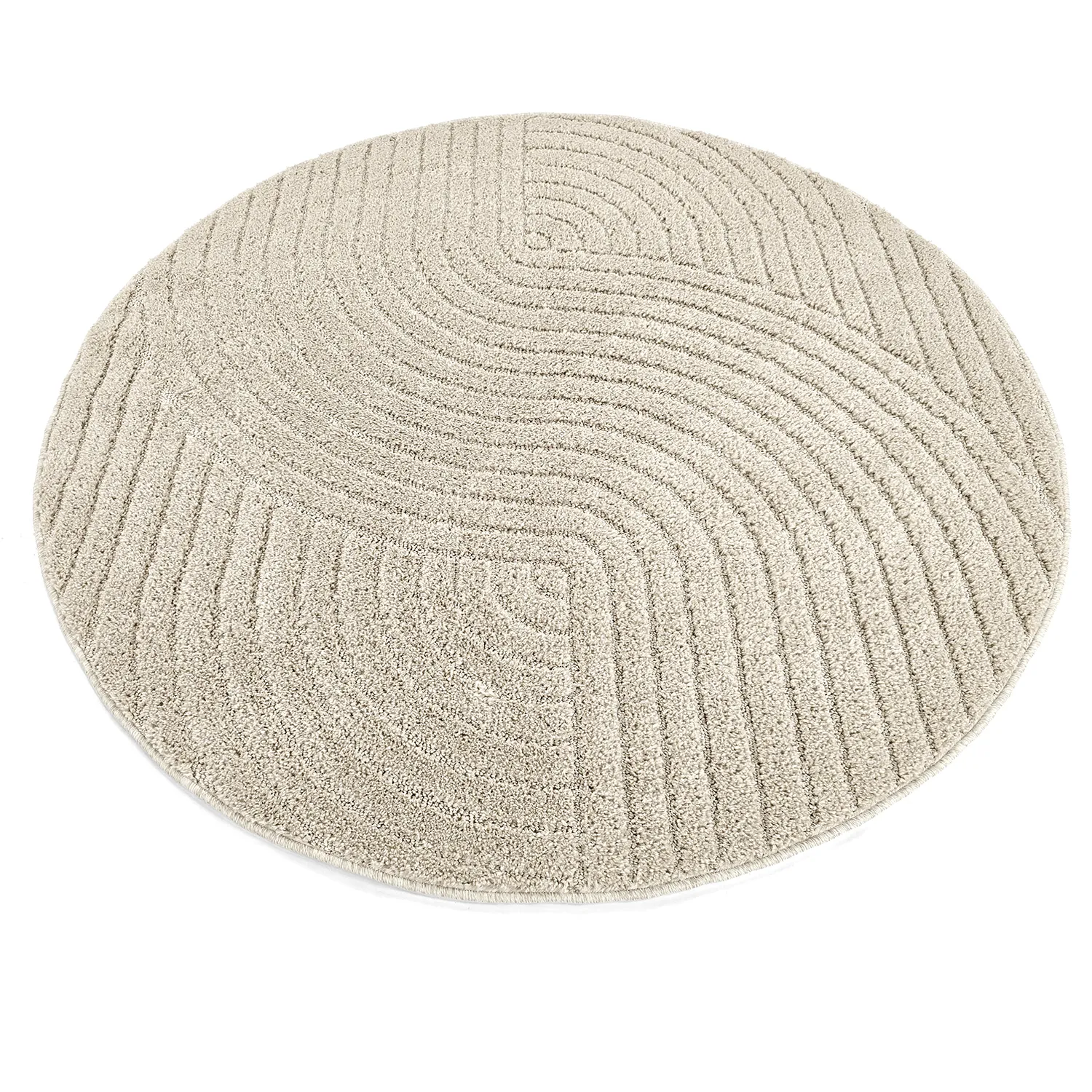 Tappeti rotondi - Wendy (beige)