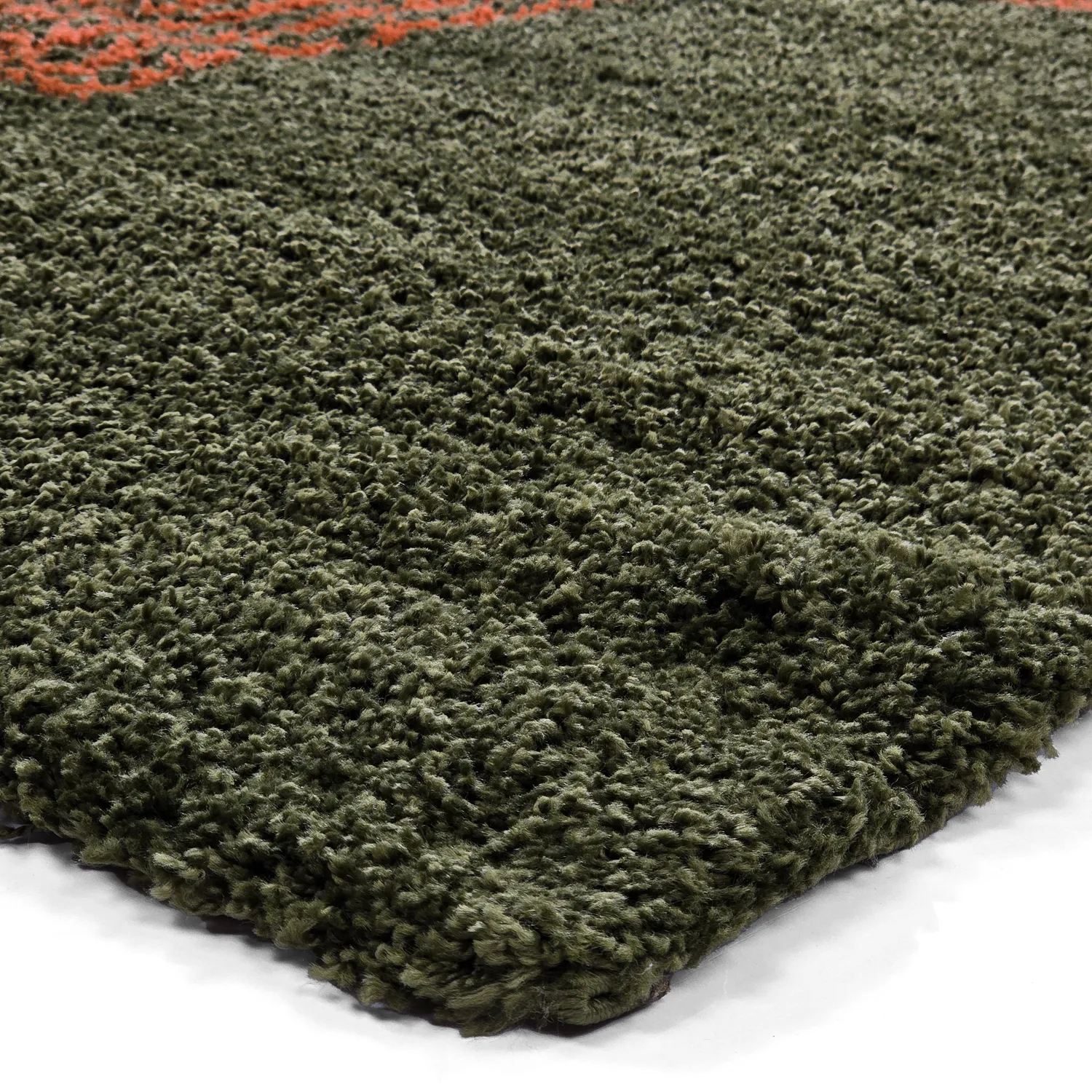 Tappeto A Pelo Lungo - Zagora (verde/arancione)