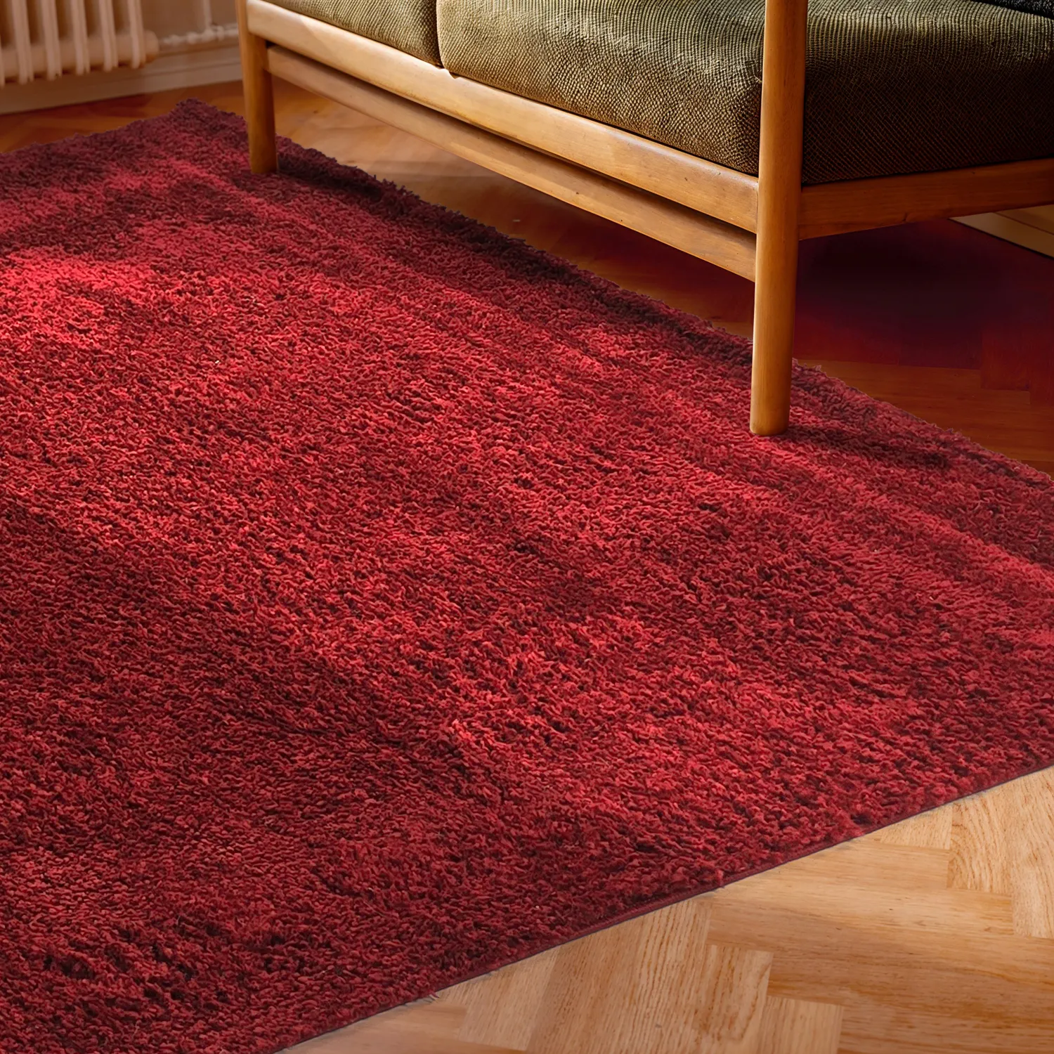 Tappeto A Pelo Lungo - Zoe (rosso)