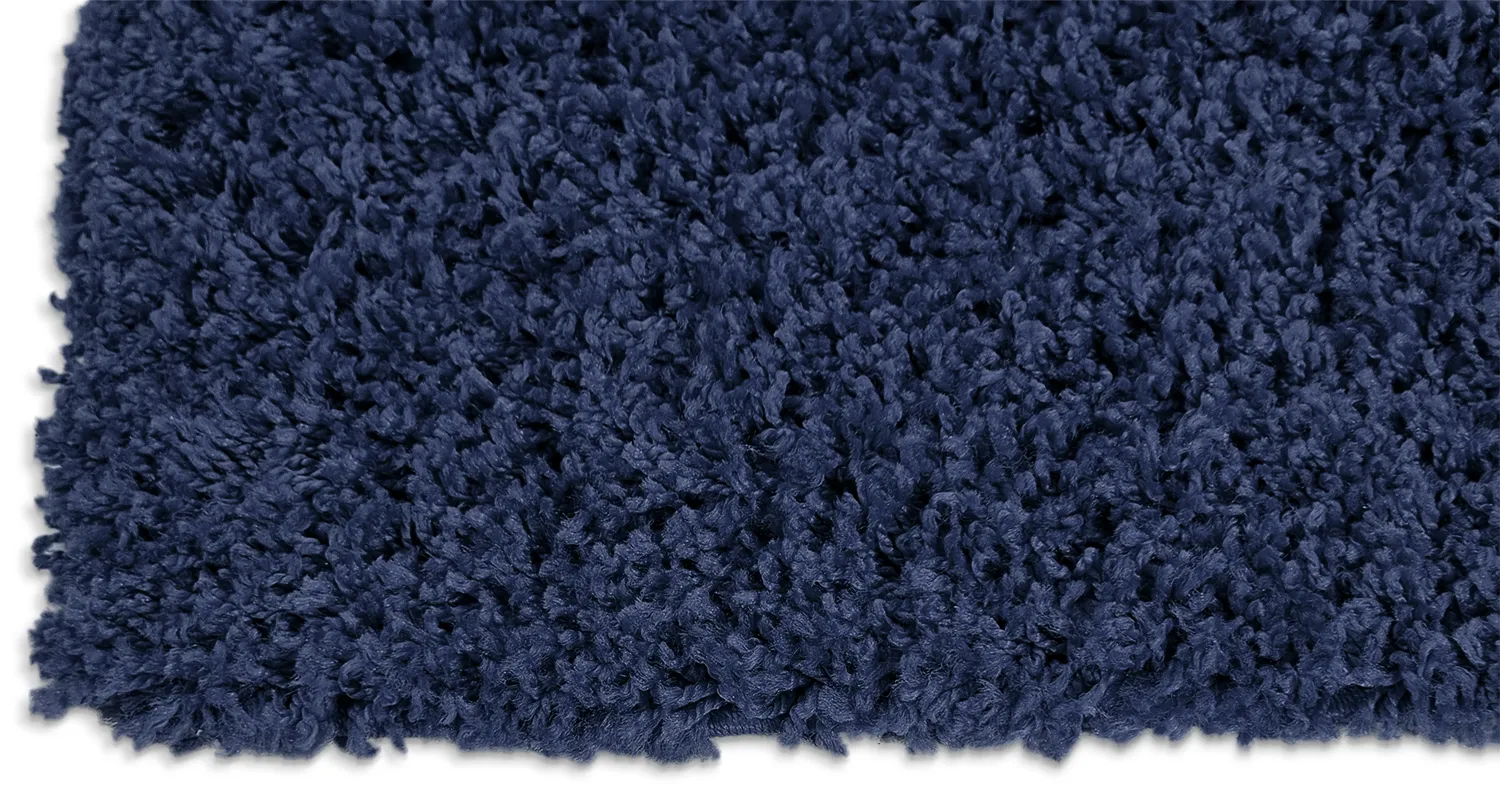 Tappeto A Pelo Lungo - Zoe (blu scuro)