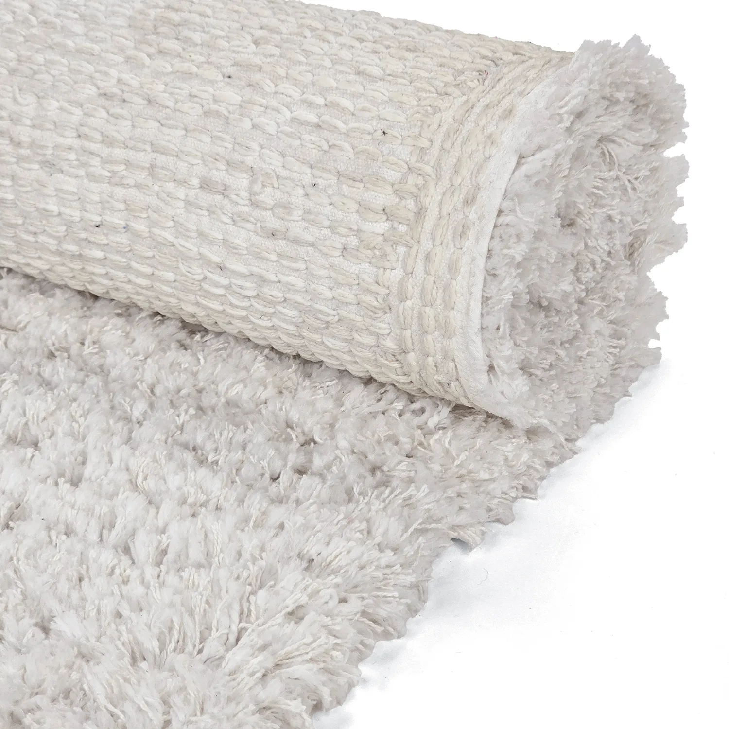 Tappeto A Pelo Lungo - Combarro Solid Cotton Shaggy (crema)