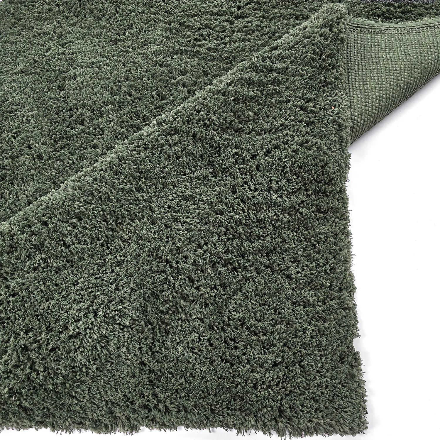 Tappeto A Pelo Lungo - Combarro Solid Cotton Shaggy (verde)