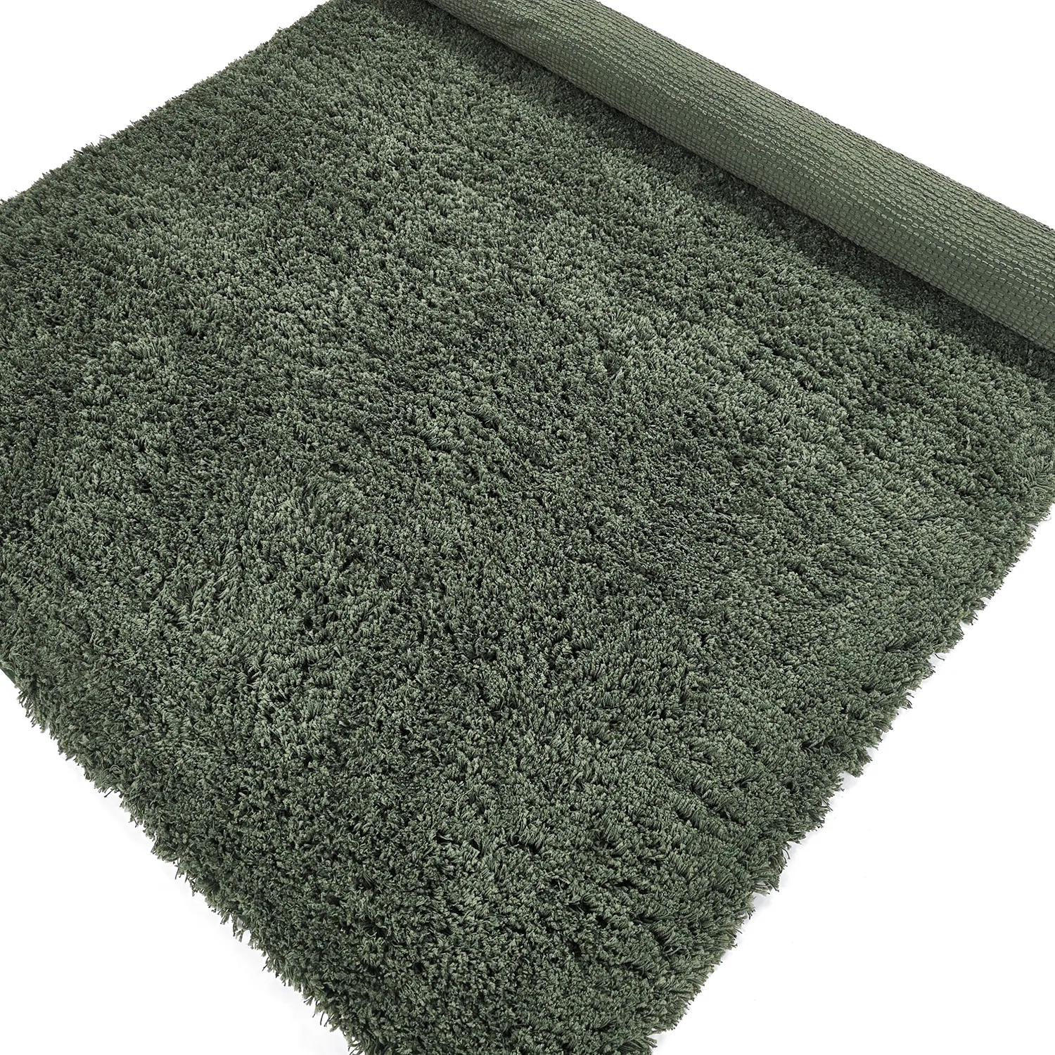 Tappeto A Pelo Lungo - Combarro Solid Cotton Shaggy (verde)