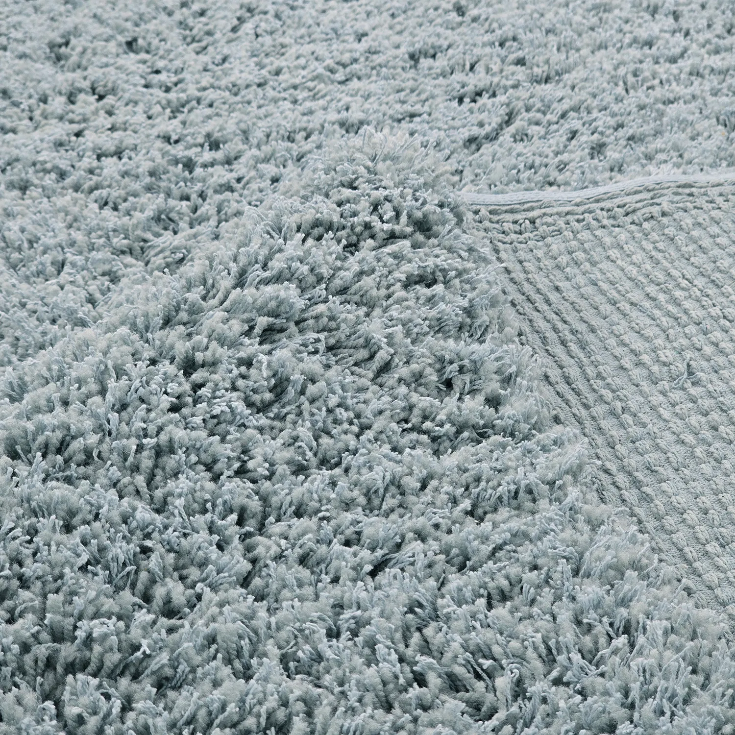 Tappeto A Pelo Lungo - Combarro Solid Cotton Shaggy (azzurro)
