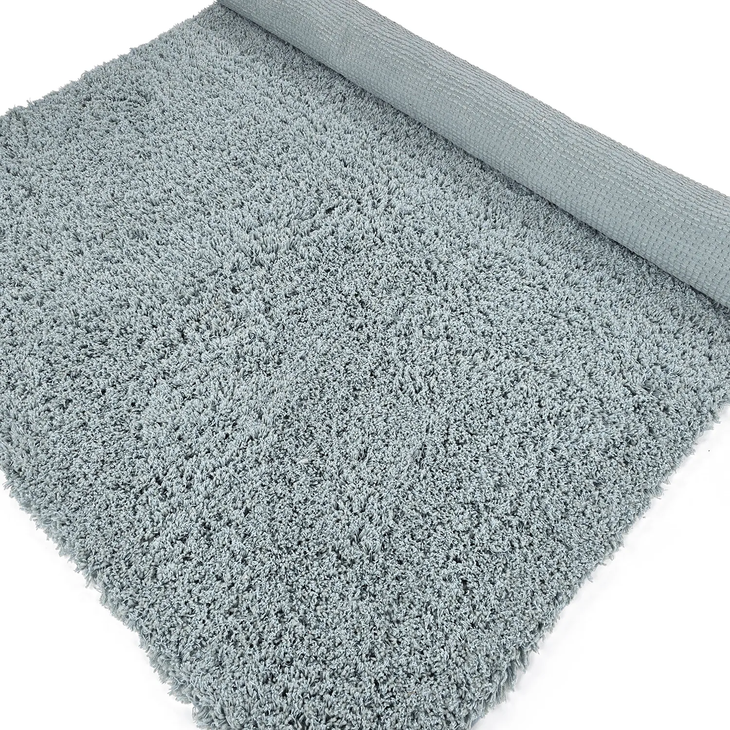 Tappeto A Pelo Lungo - Combarro Solid Cotton Shaggy (azzurro)