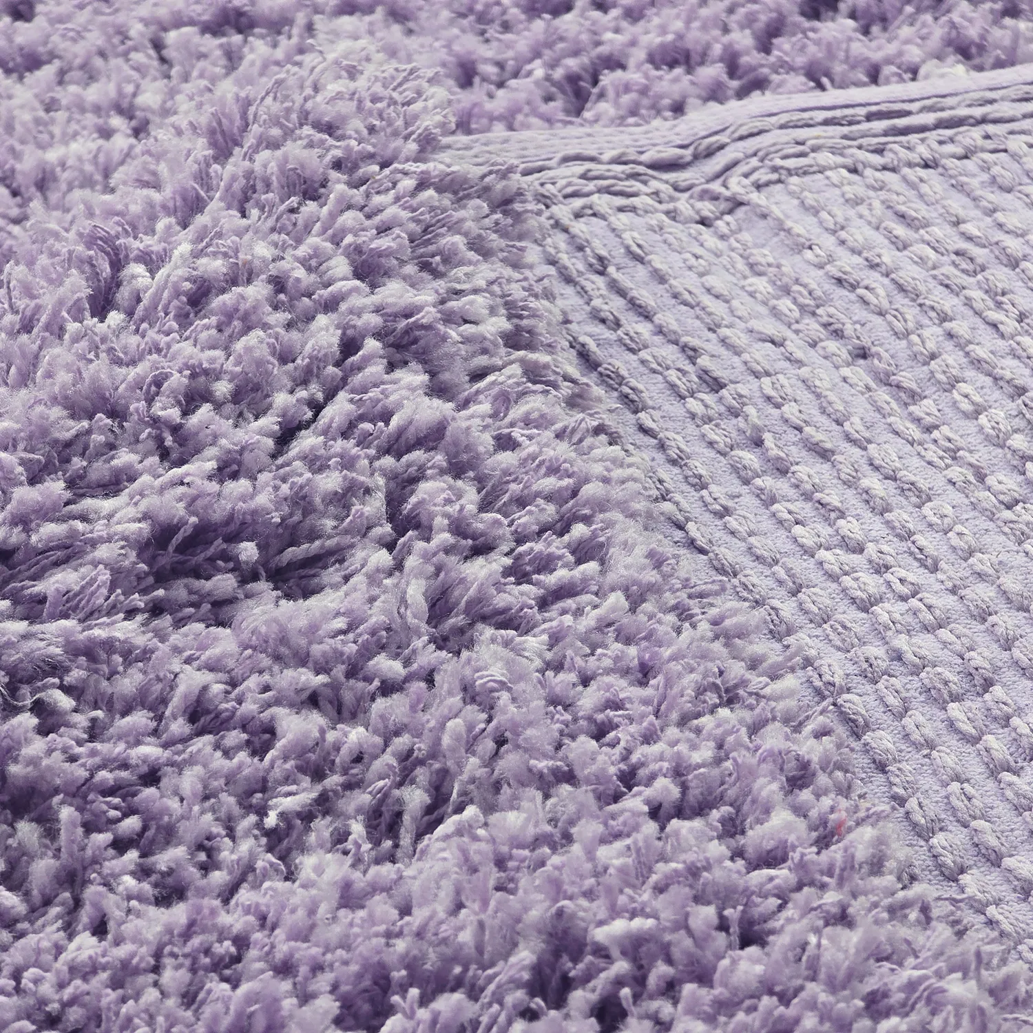 Tappeto A Pelo Lungo - Combarro Solid Cotton Shaggy (viola chiaro)