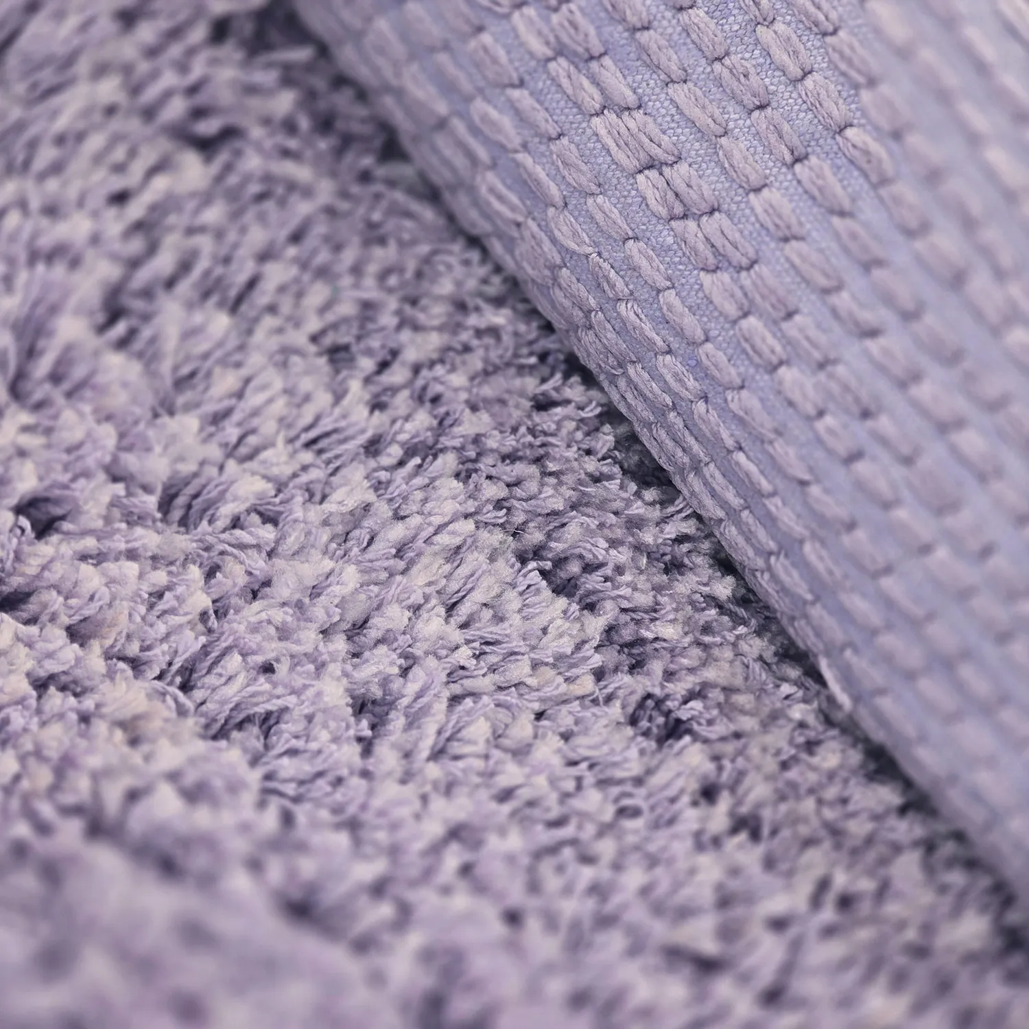 Tappeto A Pelo Lungo - Combarro Solid Cotton Shaggy (viola chiaro)