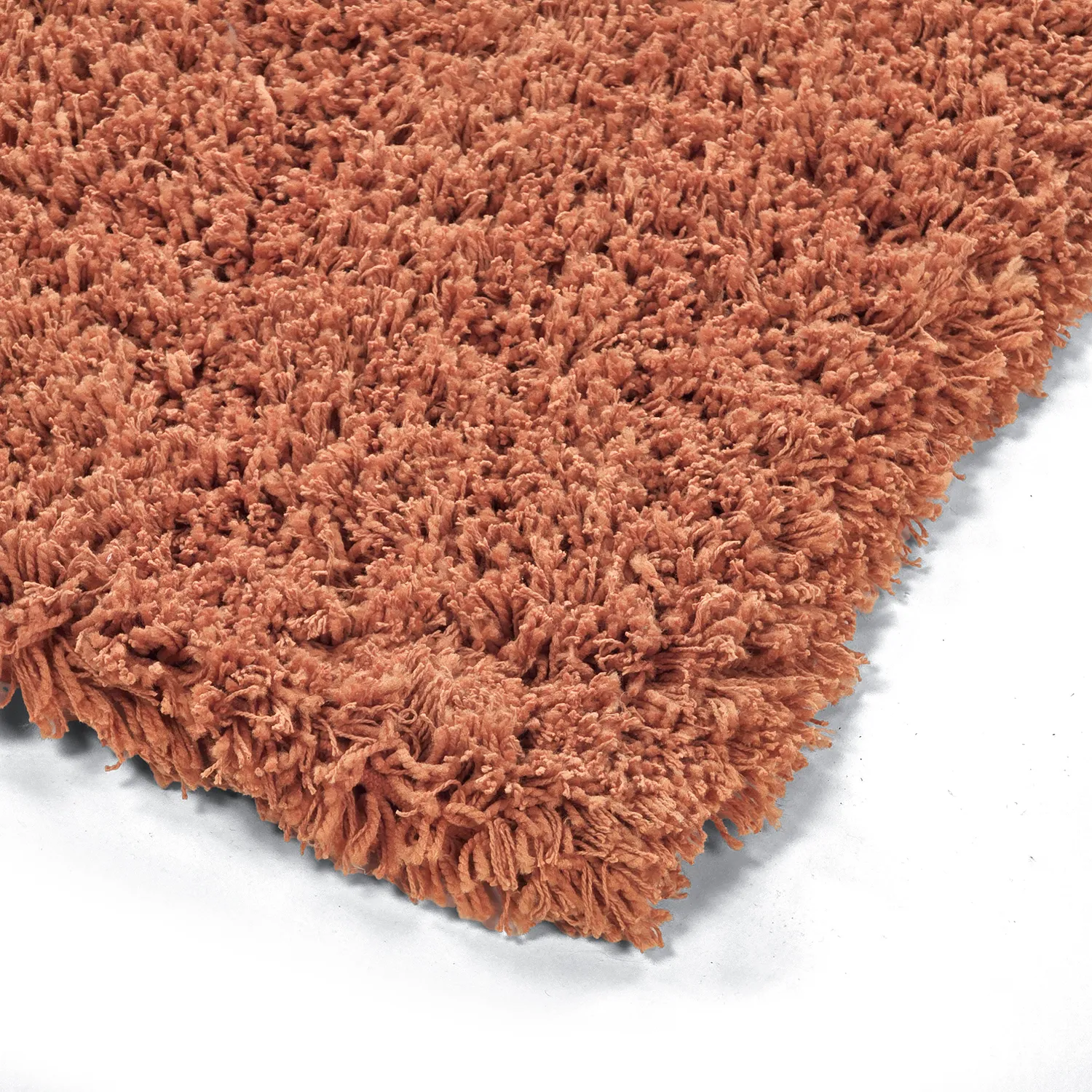 Tappeto A Pelo Lungo - Combarro Solid Cotton Shaggy (arancione chiaro)