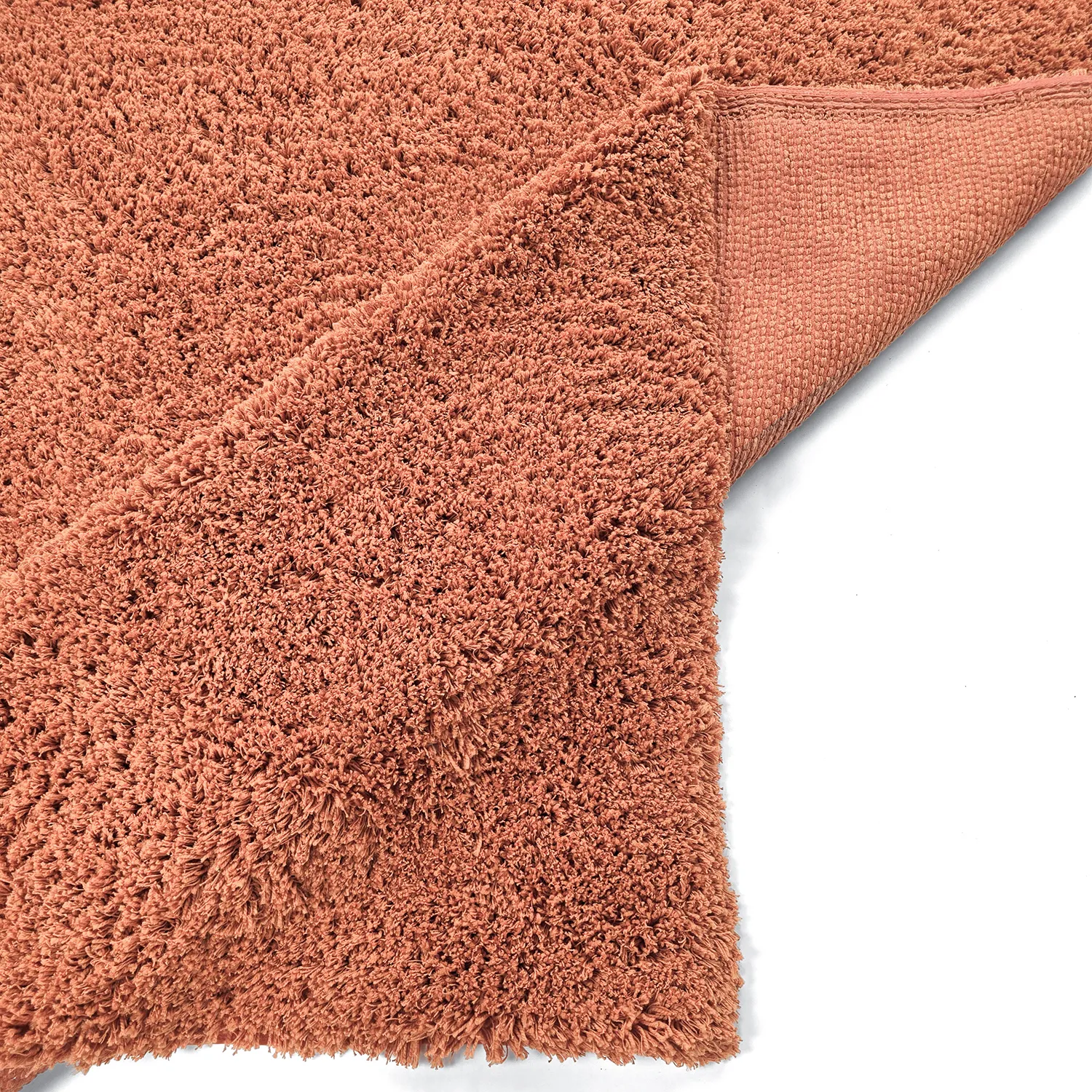 Tappeto A Pelo Lungo - Combarro Solid Cotton Shaggy (arancione chiaro)