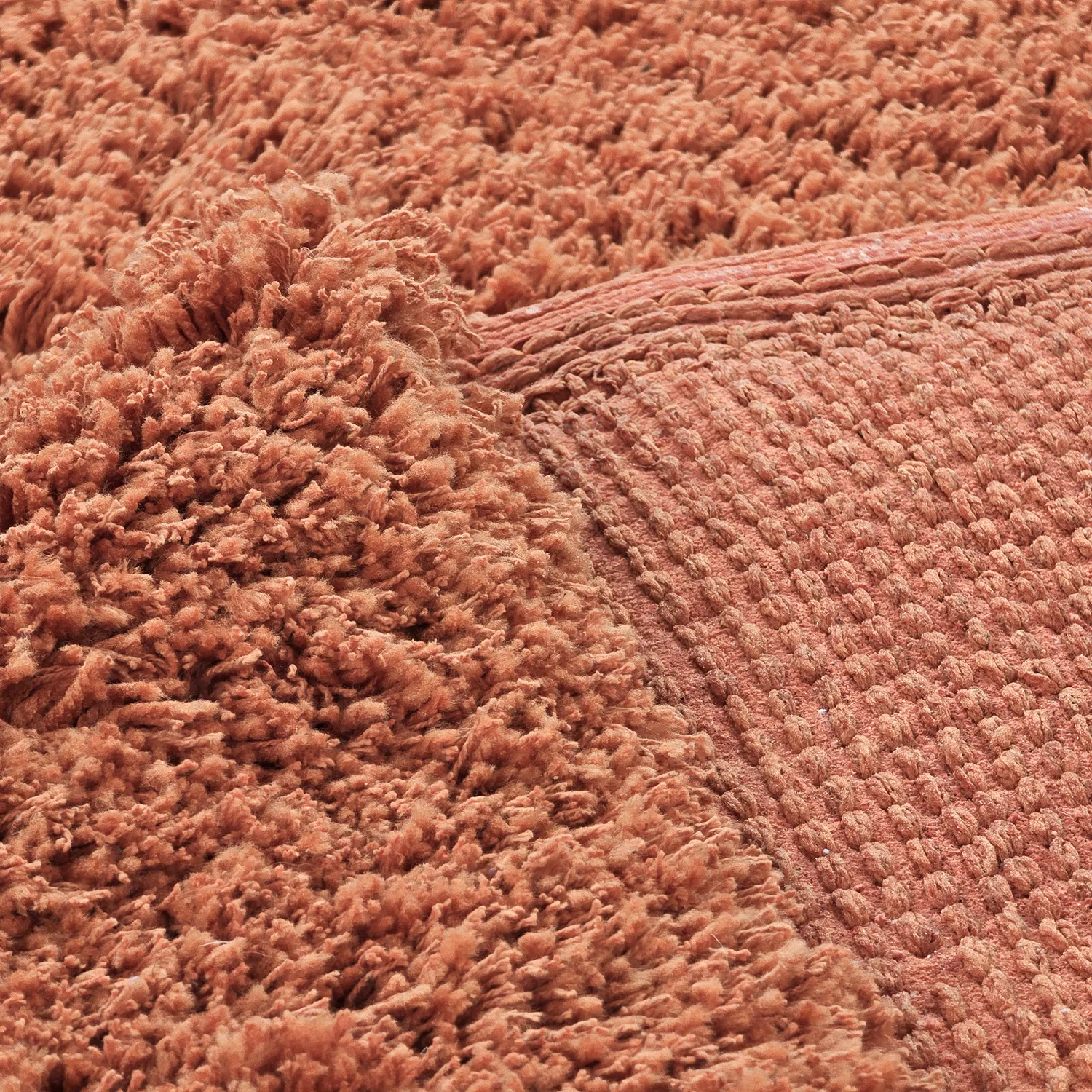 Tappeto A Pelo Lungo - Combarro Solid Cotton Shaggy (arancione chiaro)